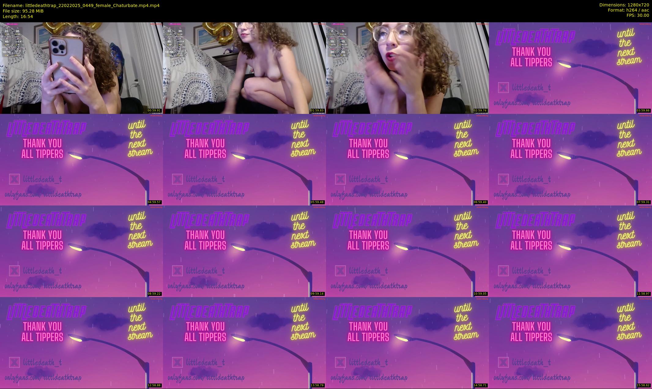 littledeathtrap — 17 minute Chaturbate female cam show recording, 720p, Feb 22, 2025