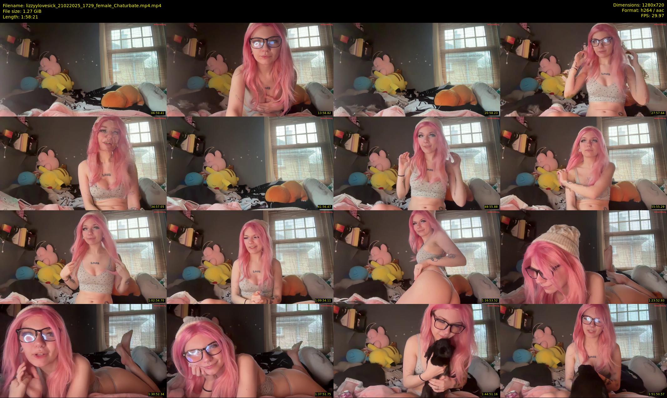 lizzyylovesick — 119 minute Chaturbate female cam show recording, 720p, Feb 21, 2025