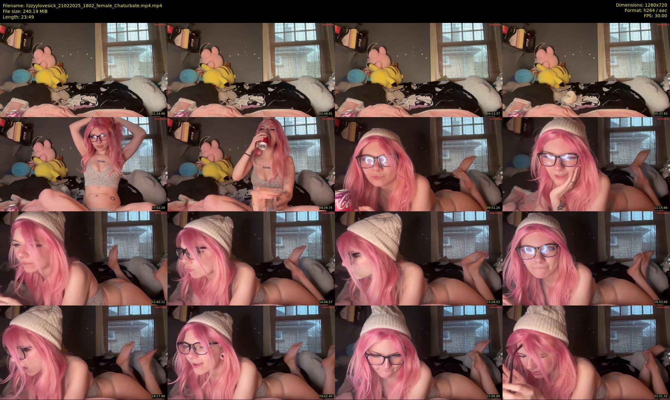 lizzyylovesick — 24 minute Chaturbate female cam show recording, 720p, Feb 21, 2025