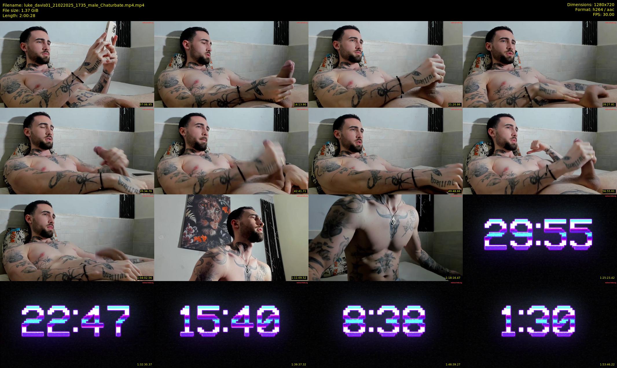 luke_davis01 — 121 minute Chaturbate male cam show recording, 720p, Feb 21, 2025