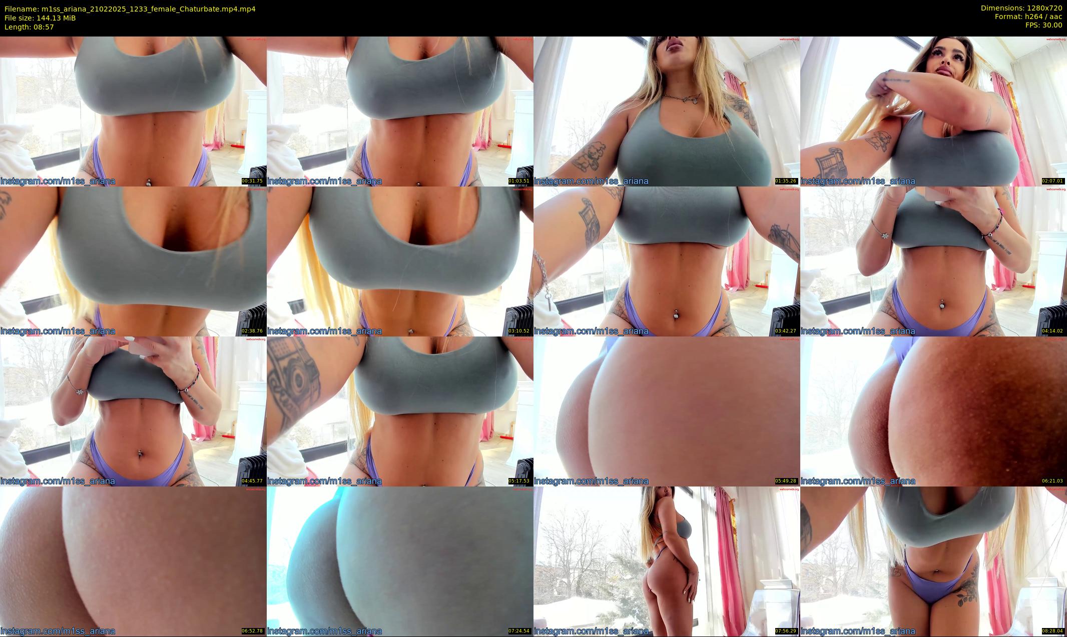 m1ss_ariana — 9 minute Chaturbate female cam show recording, 720p, Feb 21, 2025
