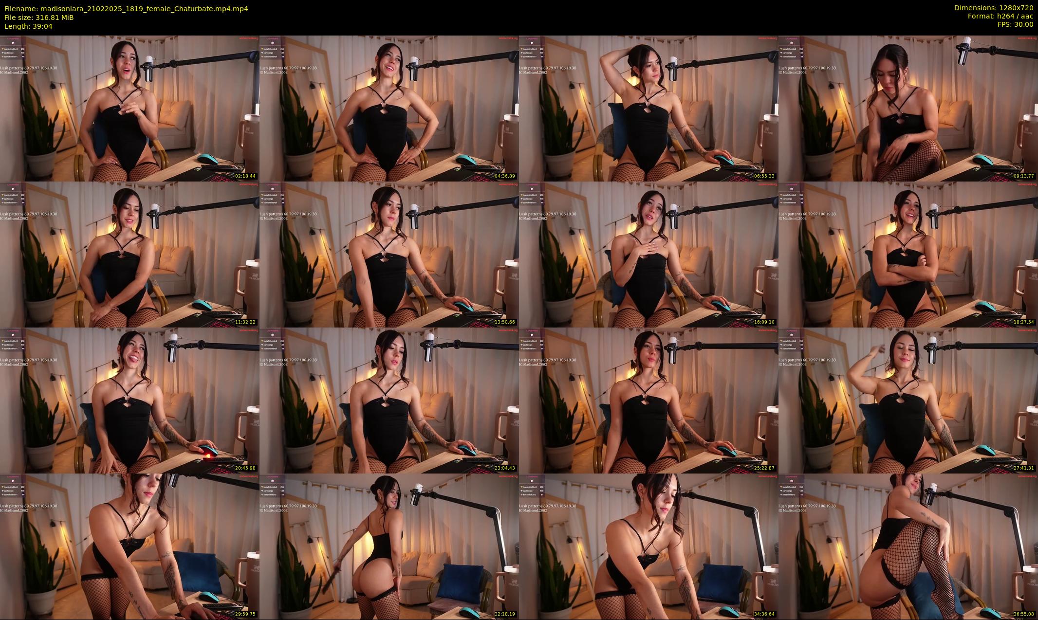 madisonlara — 40 minute Chaturbate female cam show recording, 720p, Feb 21, 2025