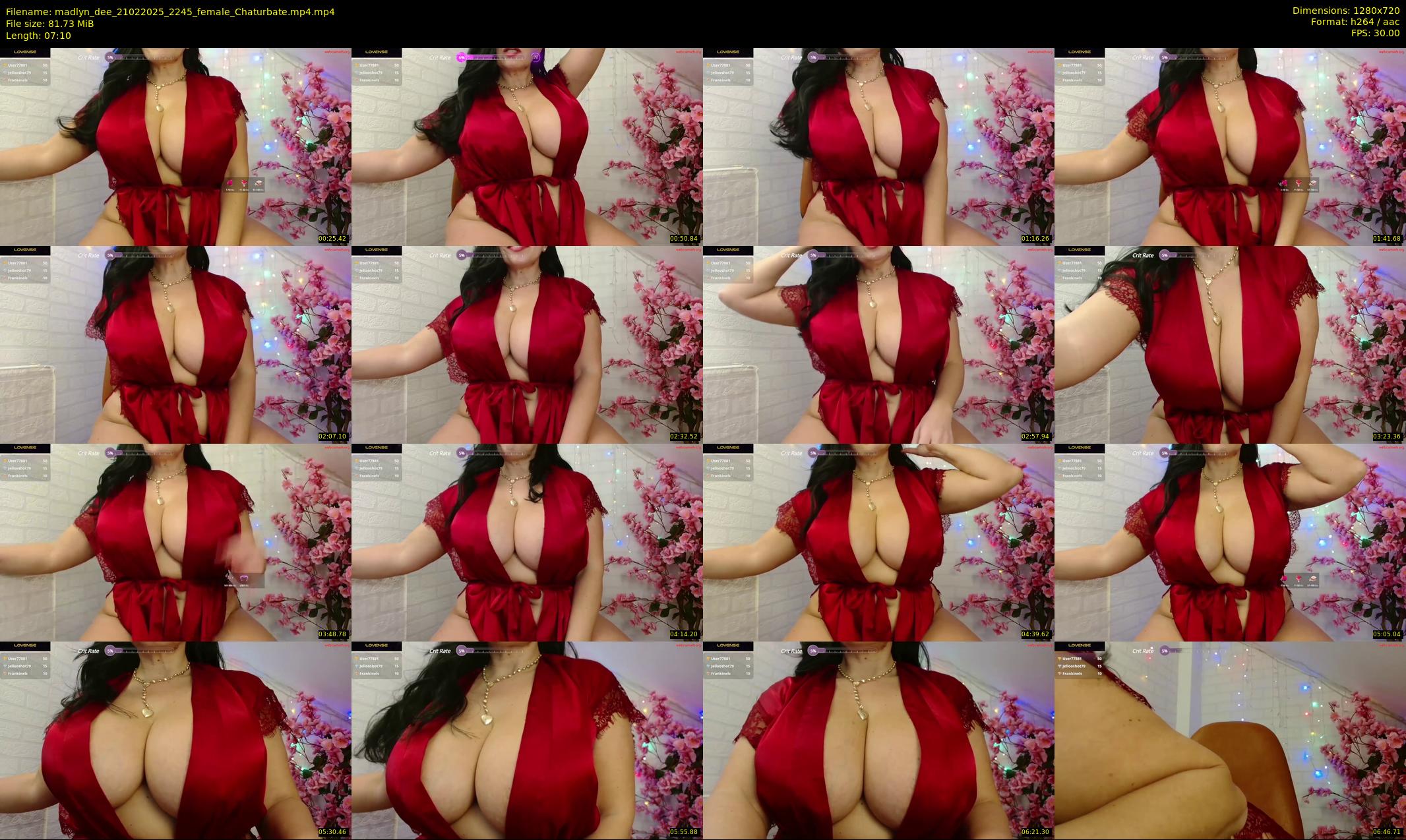 madlyn_dee — 8 minute Chaturbate female cam show recording, 720p, Feb 21, 2025