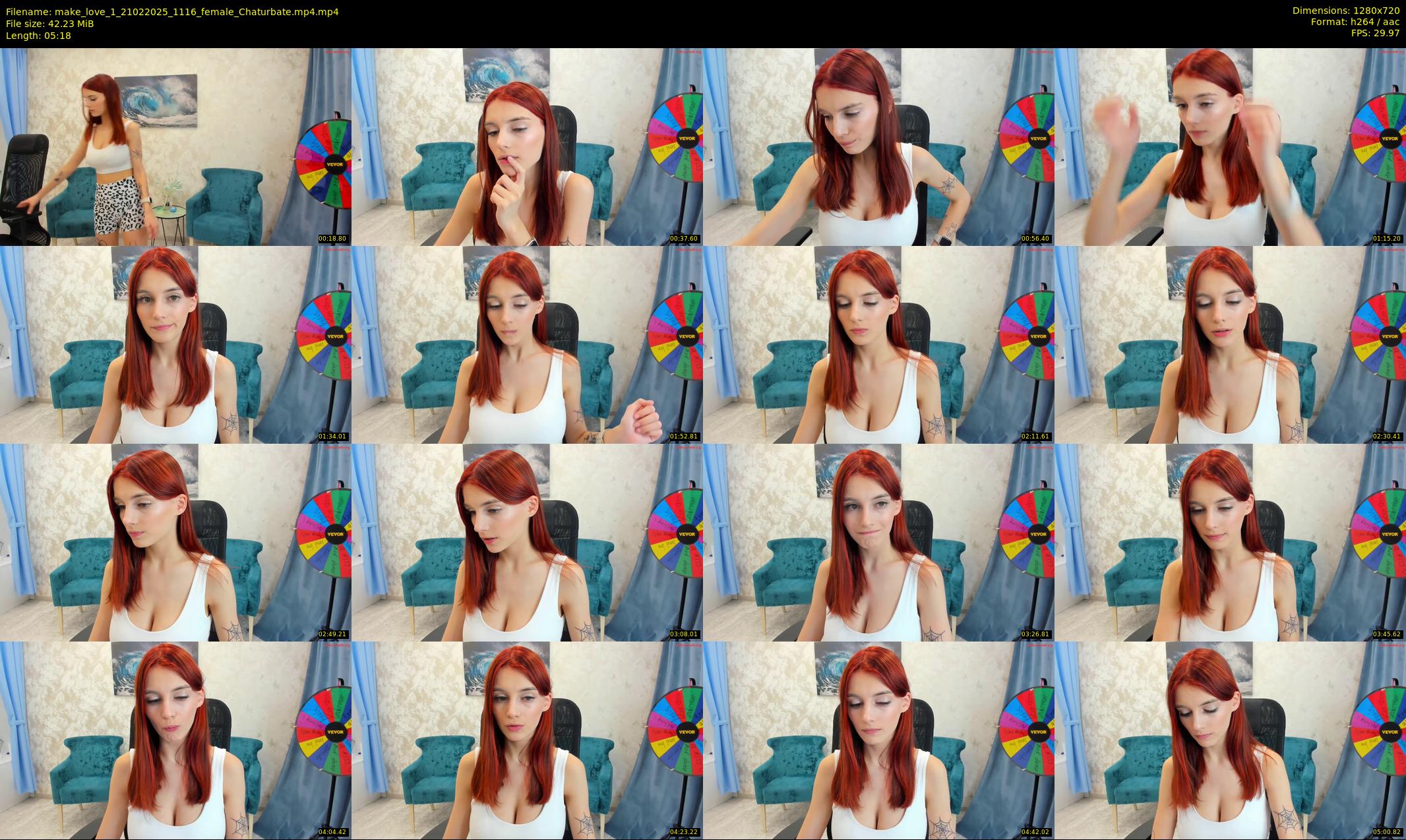 make_love_1 — 6 minute Chaturbate female cam show recording, 720p, Feb 21, 2025