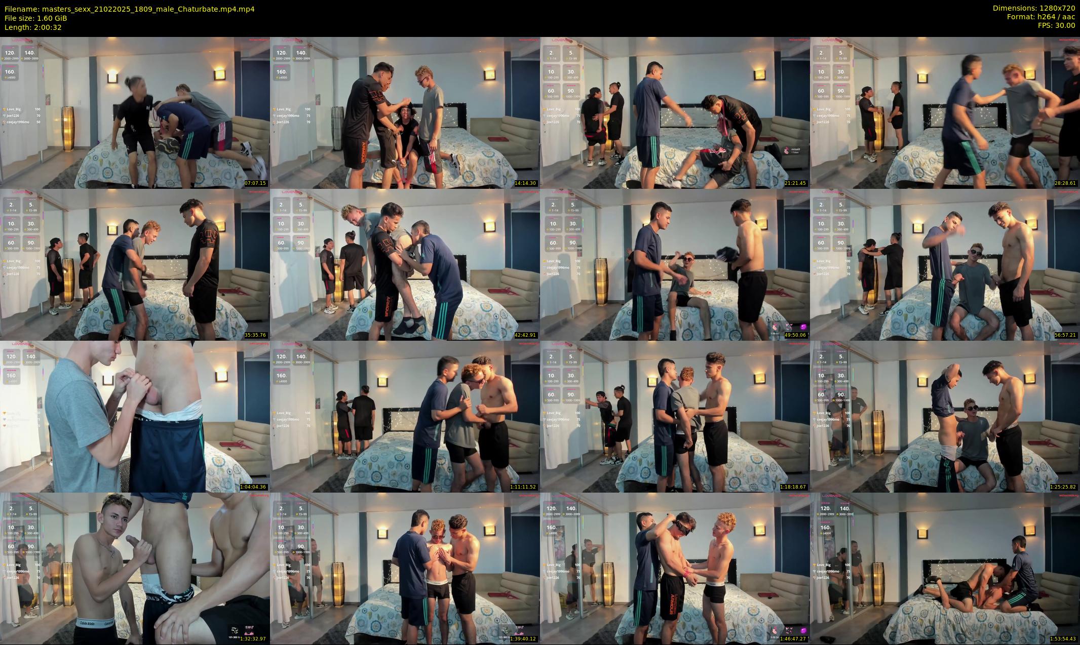 masters_sexx — 121 minute Chaturbate male cam show recording, 720p, Feb 21, 2025