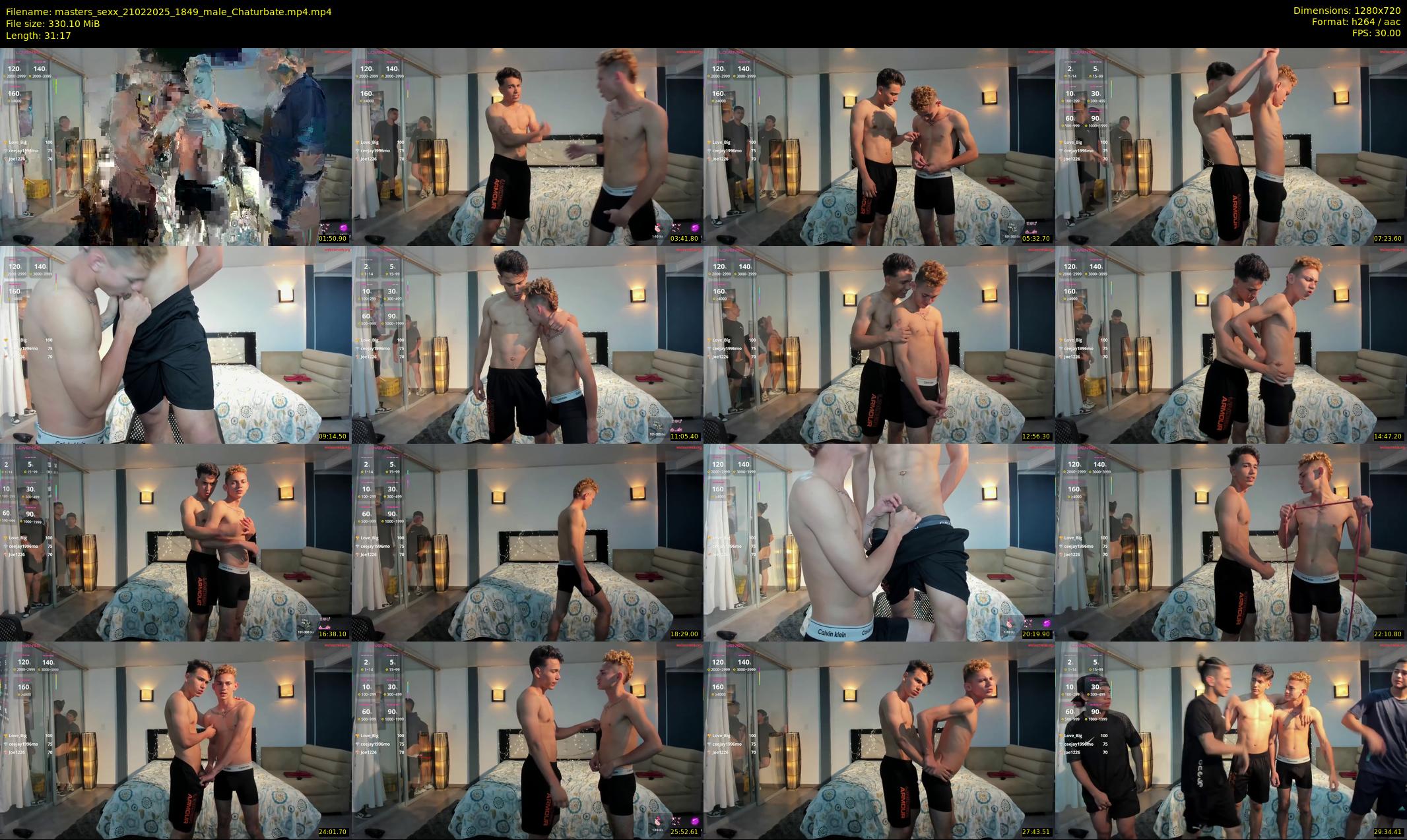 masters_sexx — 32 minute Chaturbate male cam show recording, 720p, Feb 21, 2025