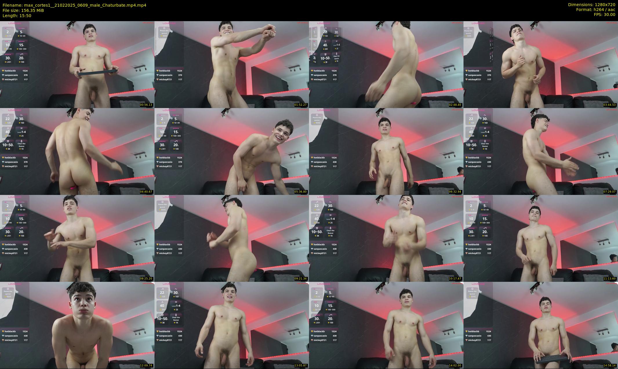 max_cortes1_ — 16 minute Chaturbate male cam show recording, 720p, Feb 21, 2025