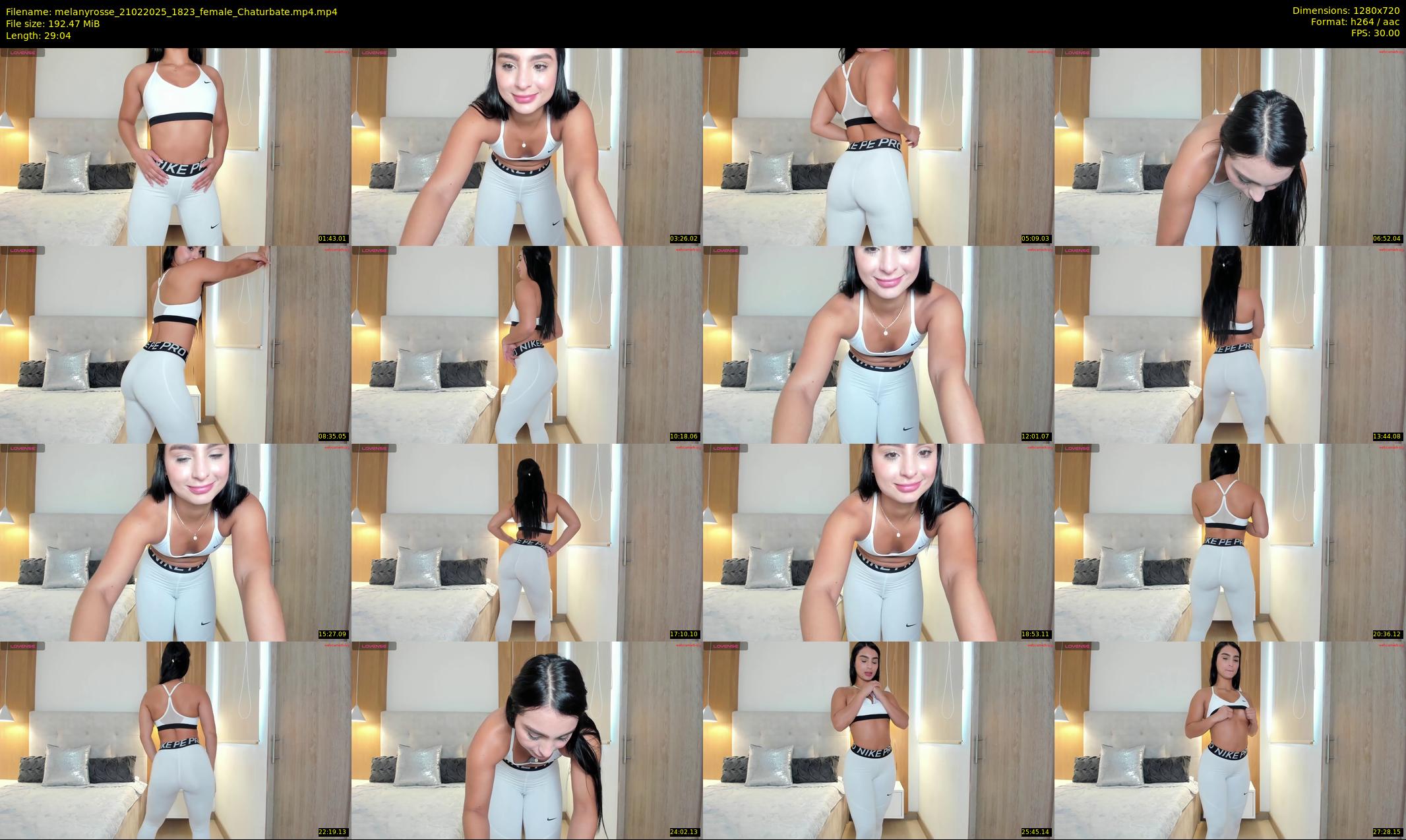 melanyrosse — 30 minute Chaturbate female cam show recording, 720p, Feb 21, 2025