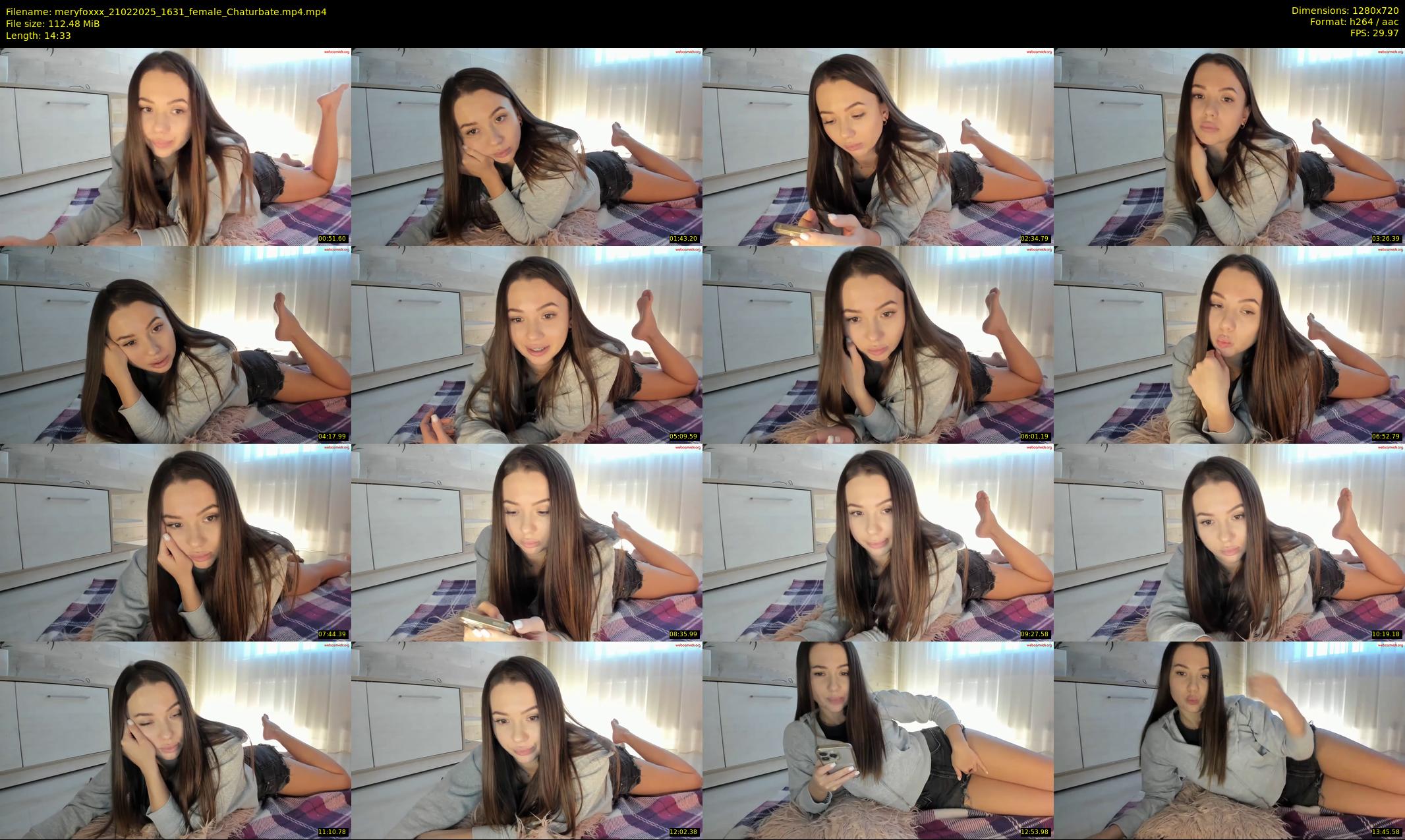 meryfoxxx — 15 minute Chaturbate female cam show recording, 720p, Feb 21, 2025