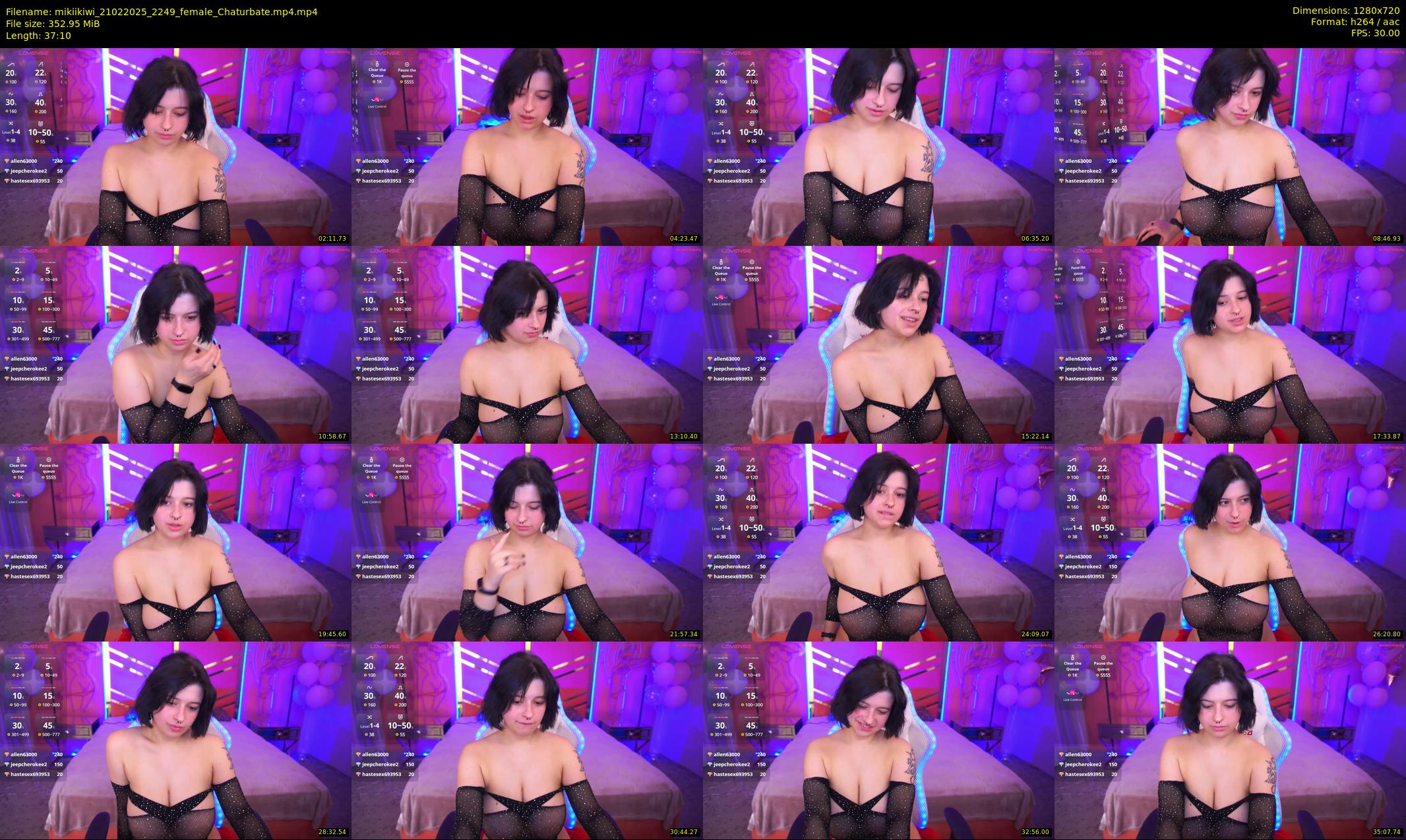 mikiikiwi — 38 minute Chaturbate female cam show recording, 720p, Feb 21, 2025