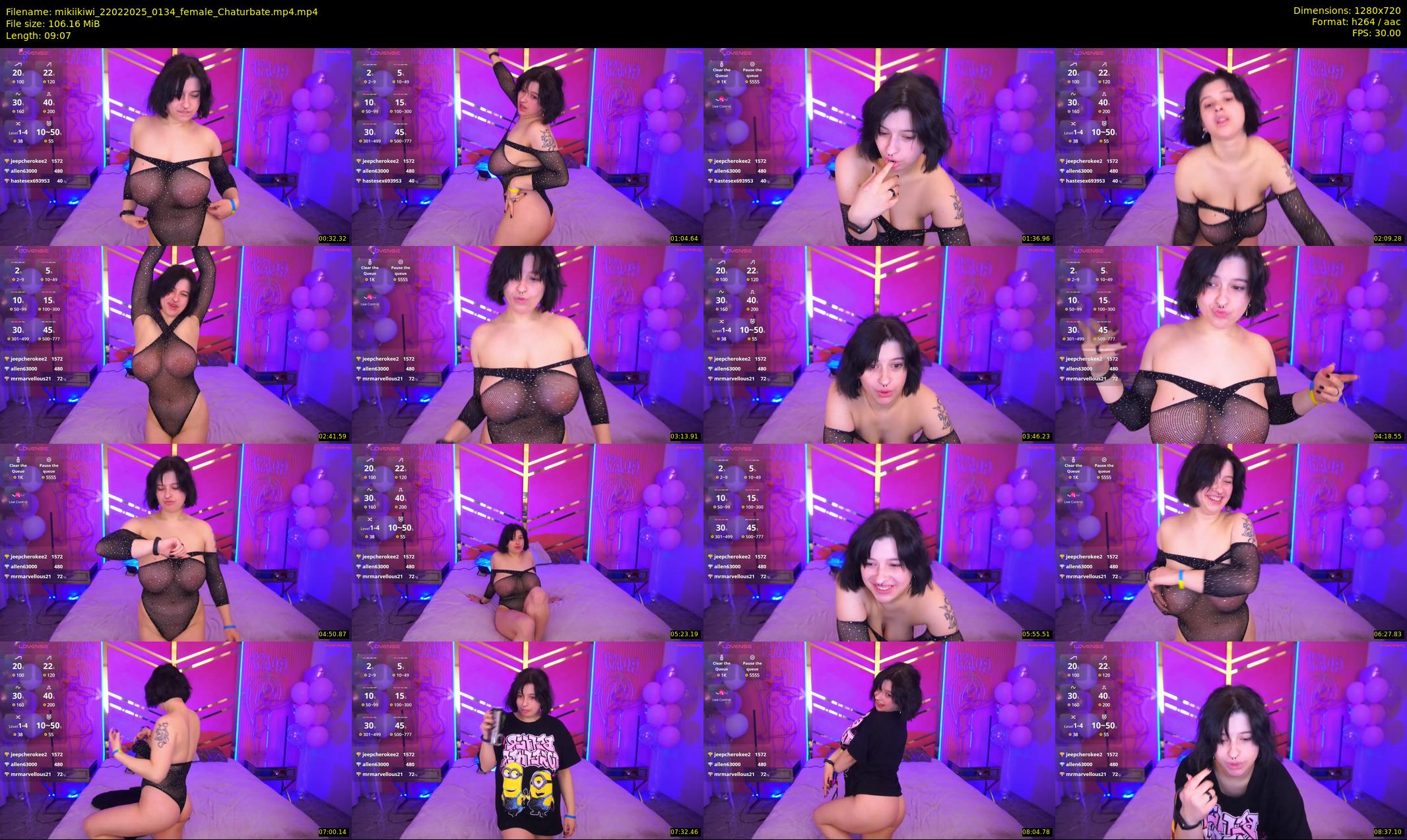 mikiikiwi — 10 minute Chaturbate female cam show recording, 720p, Feb 22, 2025