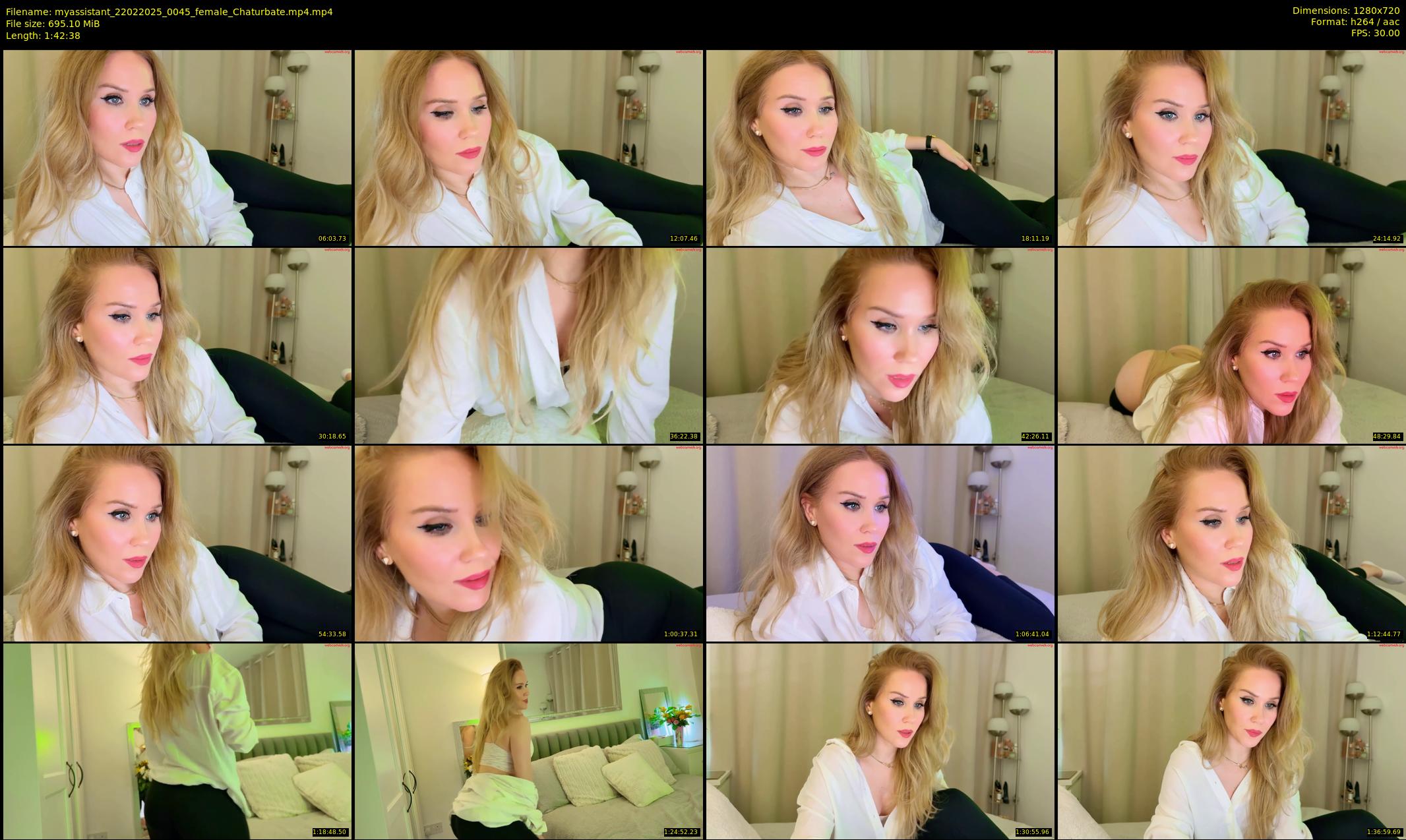 myassistant — 103 minute Chaturbate female cam show recording, 720p, Feb 22, 2025