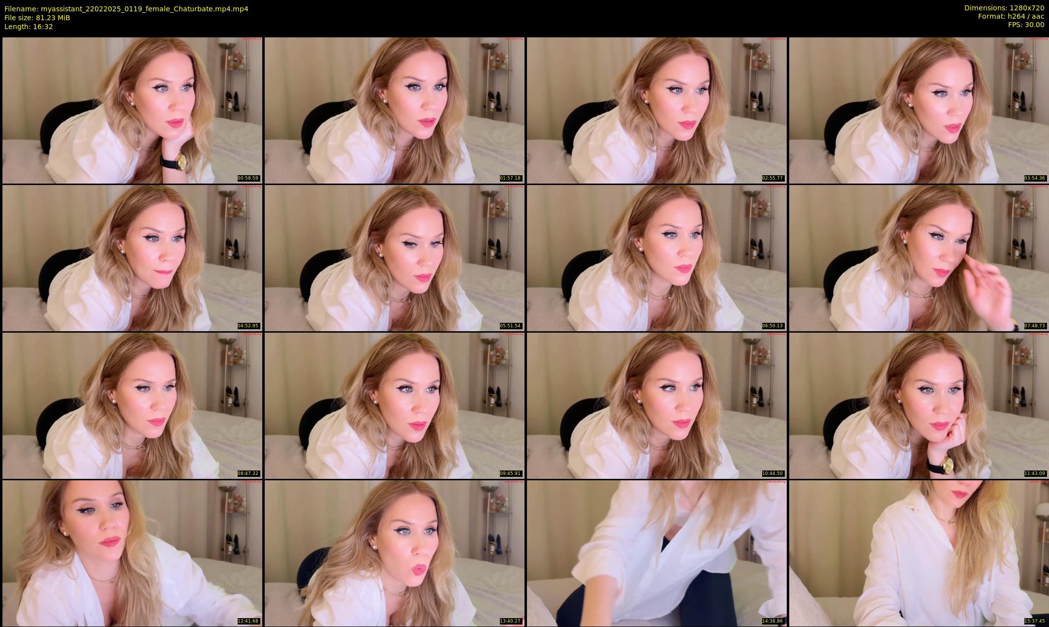 myassistant — 17 minute Chaturbate female cam show recording, 720p, Feb 22, 2025