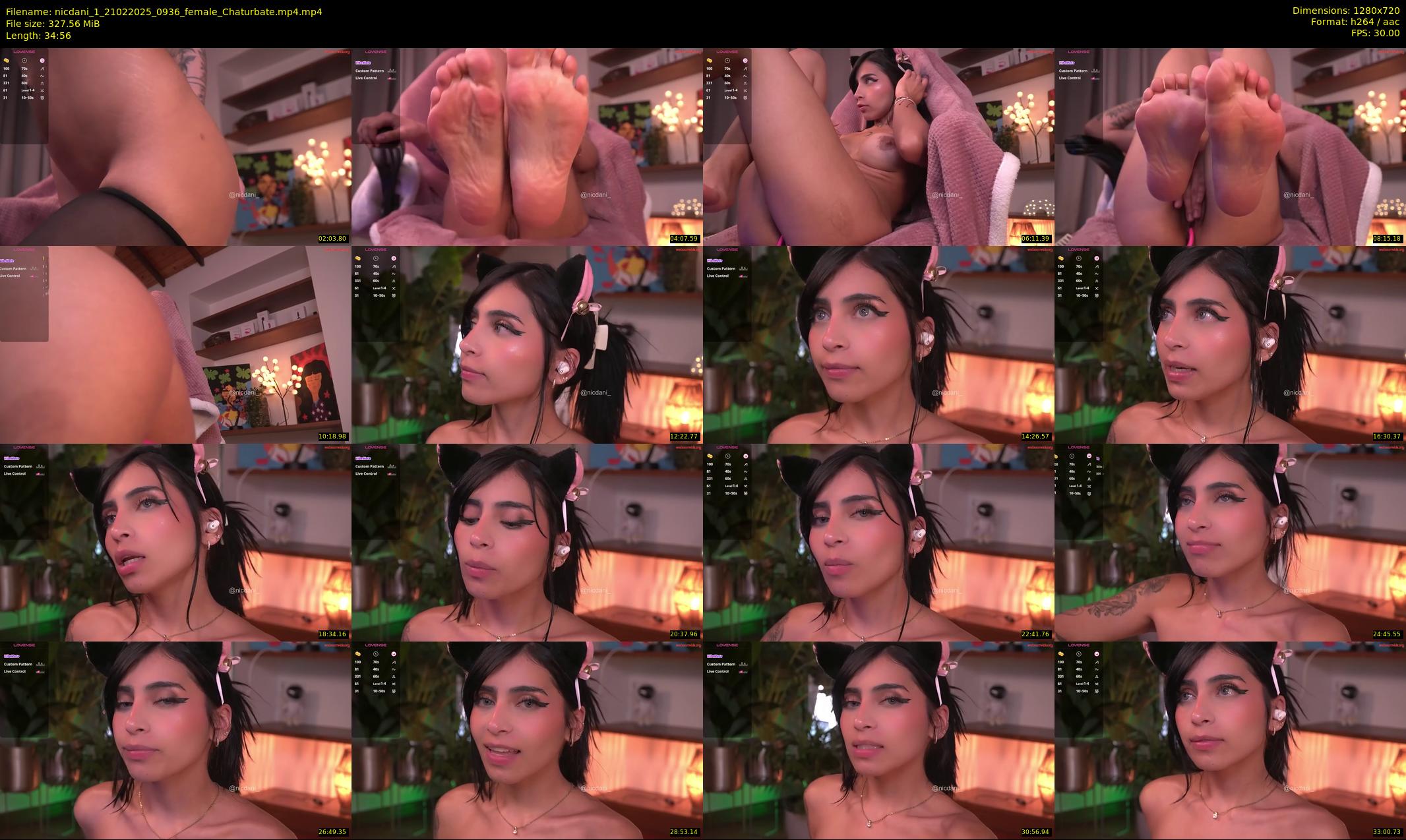 nicdani_1 — 35 minute Chaturbate female cam show recording, 720p, Feb 21, 2025