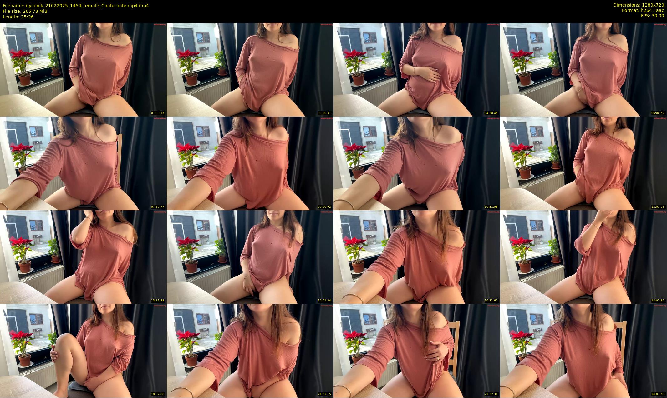 nyconik — 26 minute Chaturbate female cam show recording, 720p, Feb 21, 2025