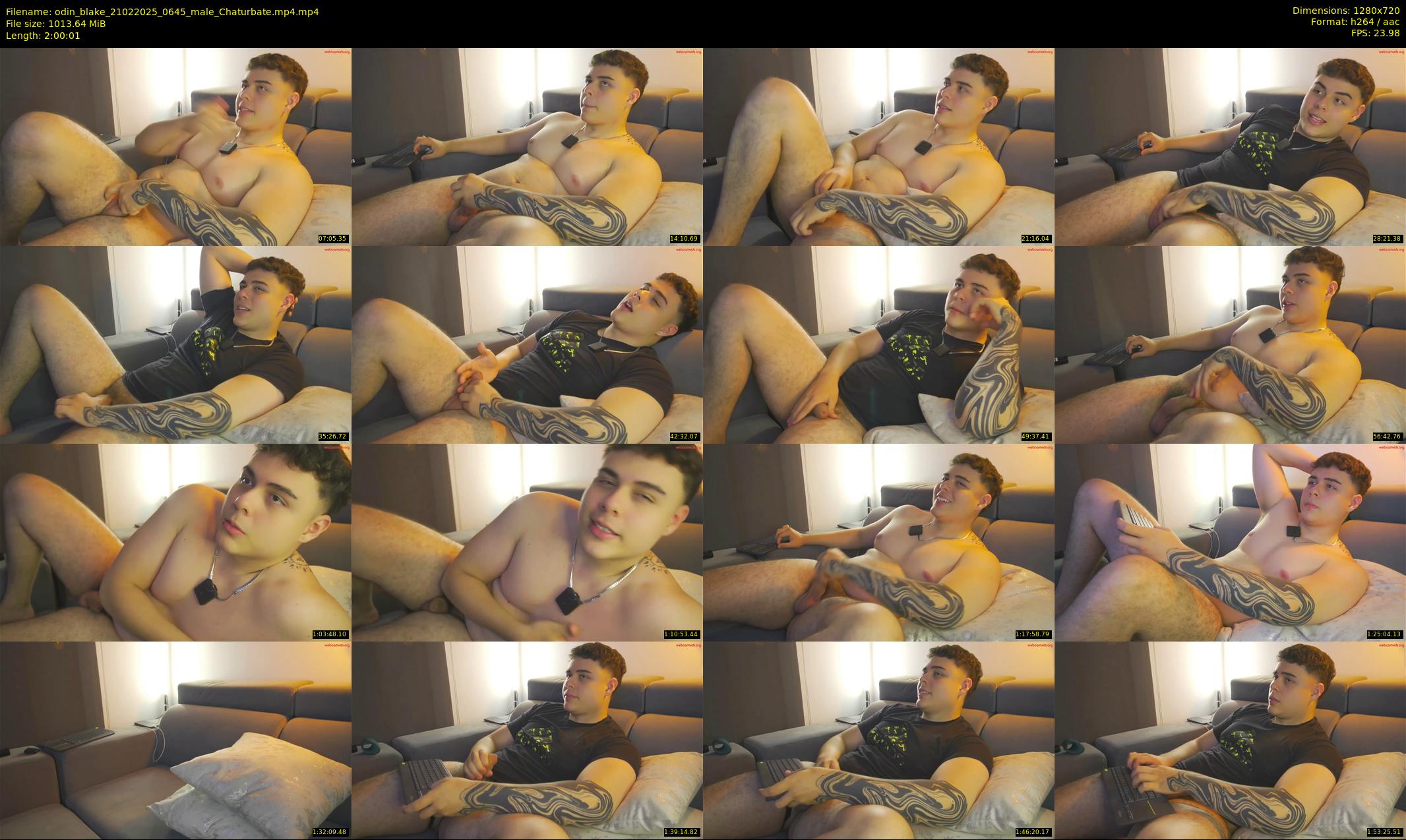 odin_blake — 121 minute Chaturbate male cam show recording, 720p, Feb 21, 2025