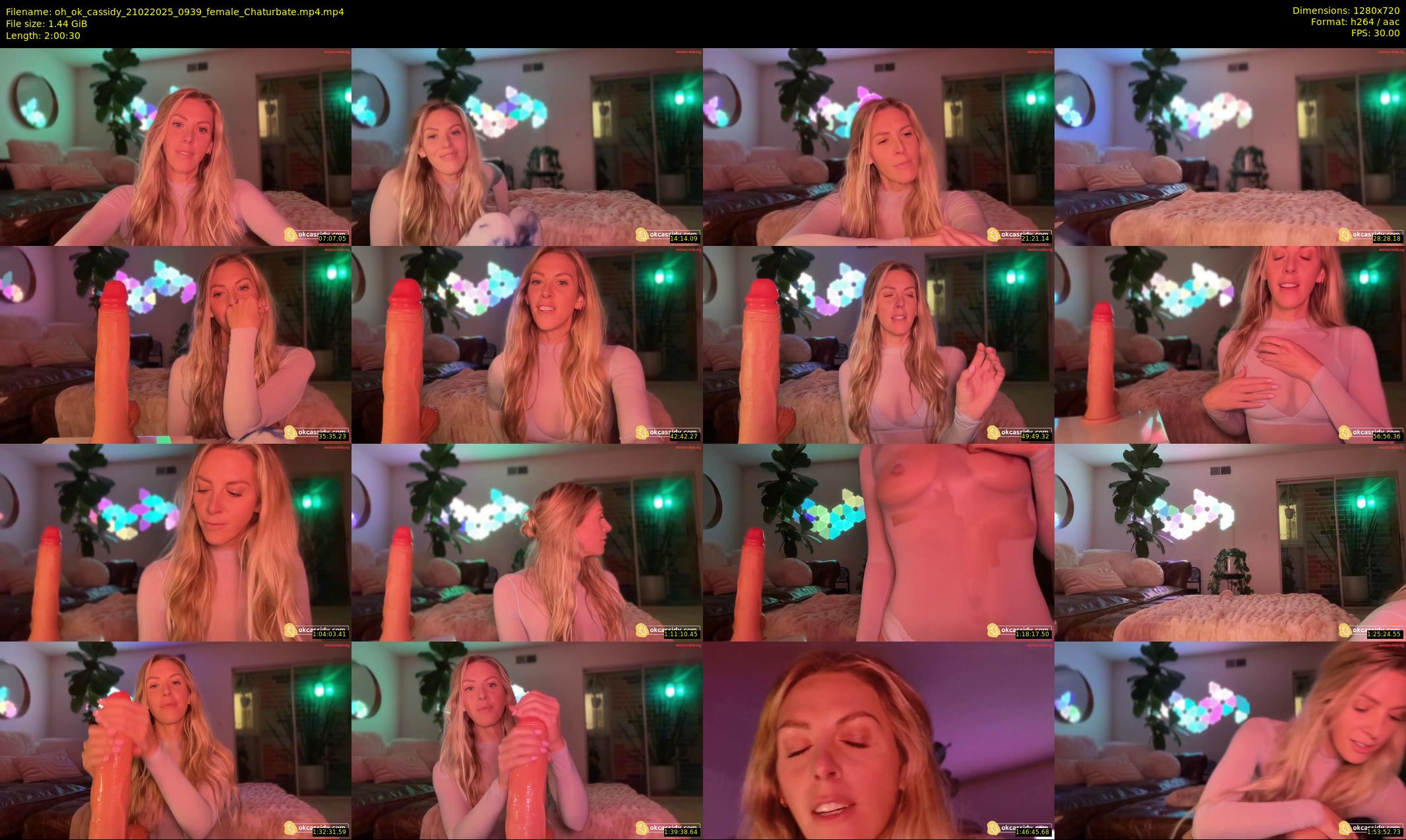 oh_ok_cassidy — 121 minute Chaturbate female cam show recording, 720p, Feb 21, 2025