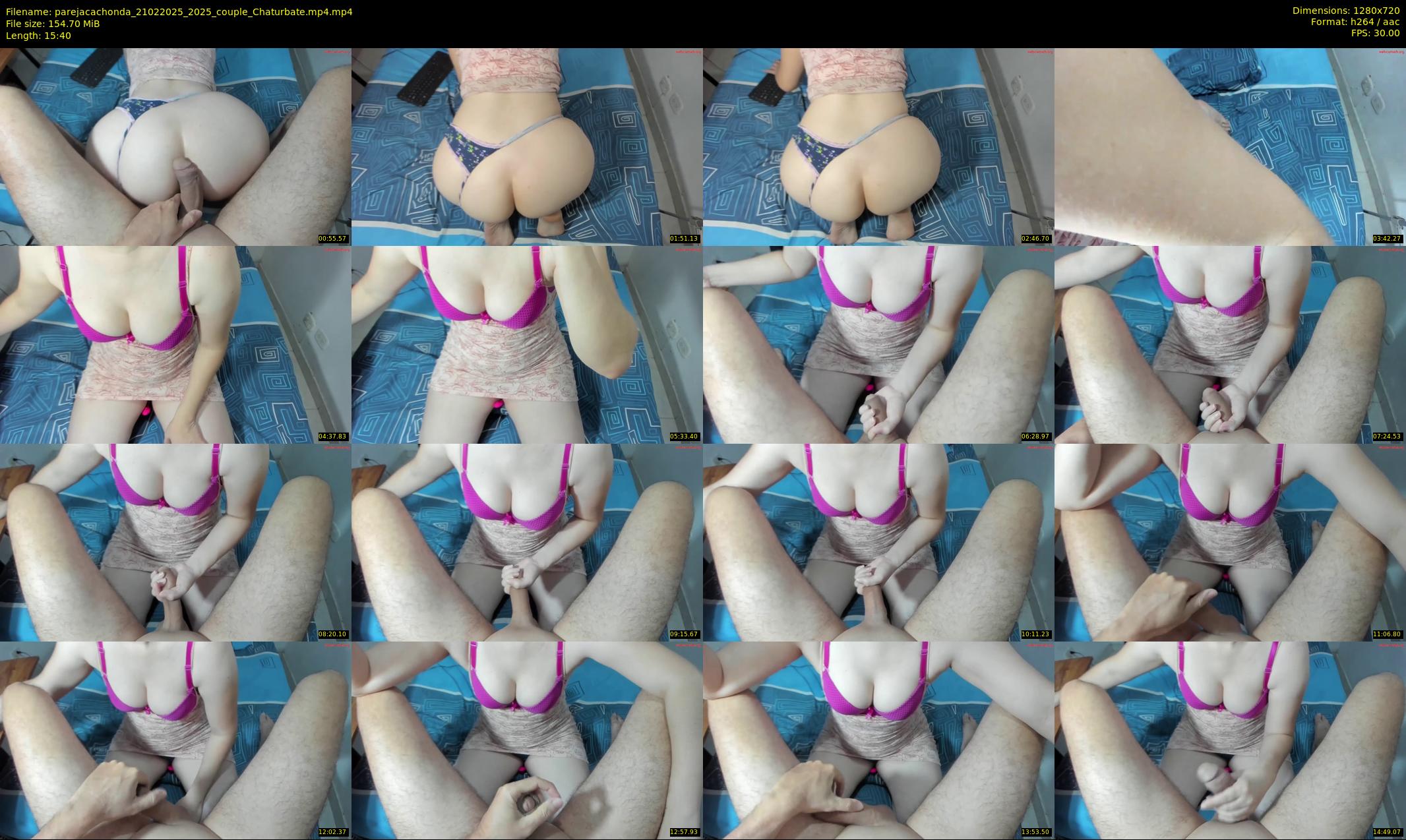 parejacachonda — 16 minute Chaturbate couple cam show recording, 720p, Feb 21, 2025