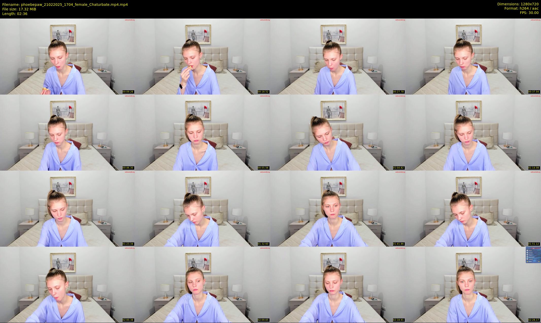 phoebepaw — 3 minute Chaturbate female cam show recording, 720p, Feb 21, 2025