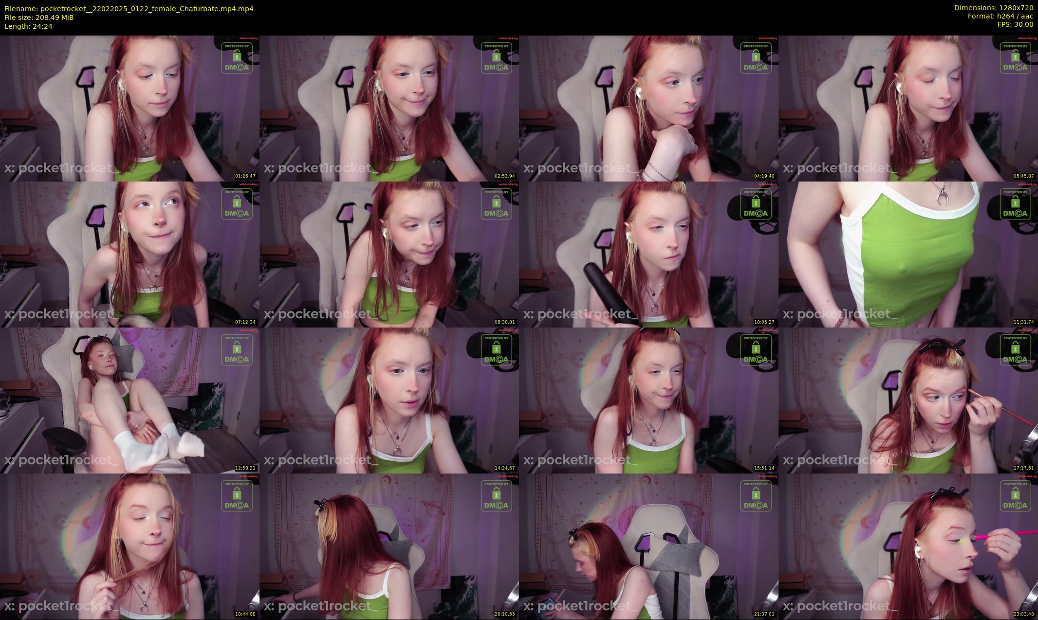 pocketrocket_ — 25 minute Chaturbate female cam show recording, 720p, Feb 22, 2025
