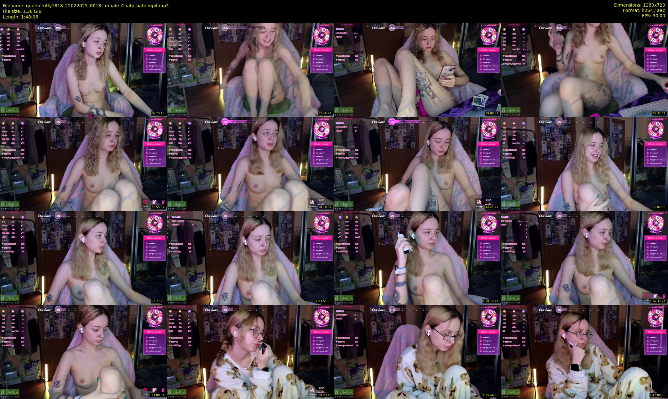 queen_kitty1818 — 109 minute Chaturbate female cam show recording, 720p, Feb 22, 2025