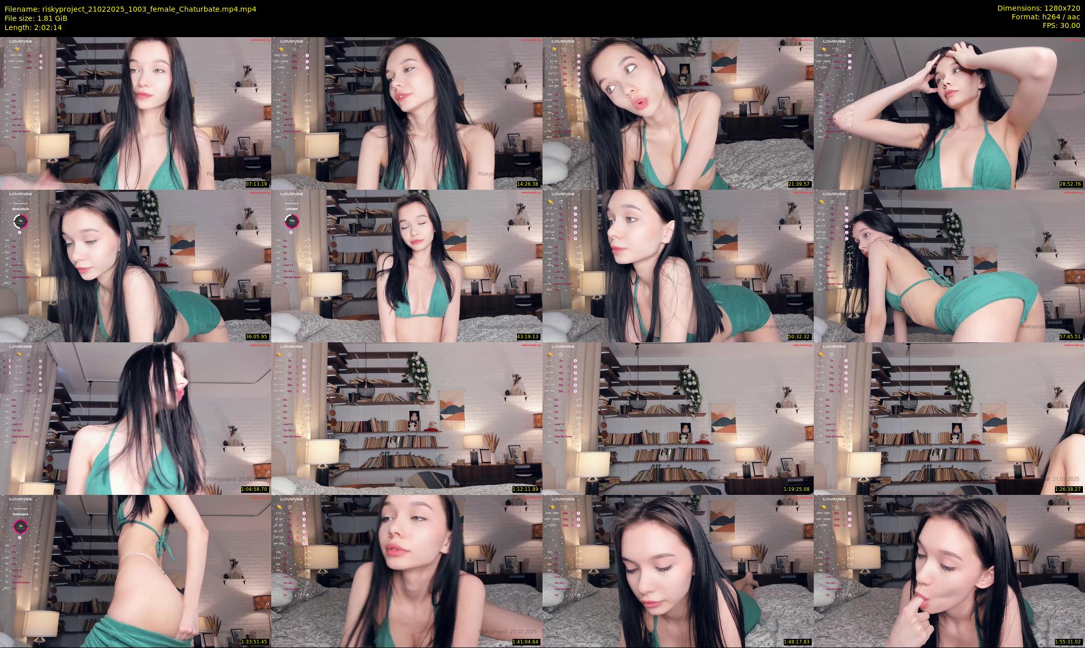 riskyproject — 123 minute Chaturbate couple cam show recording, 720p, Feb 21, 2025