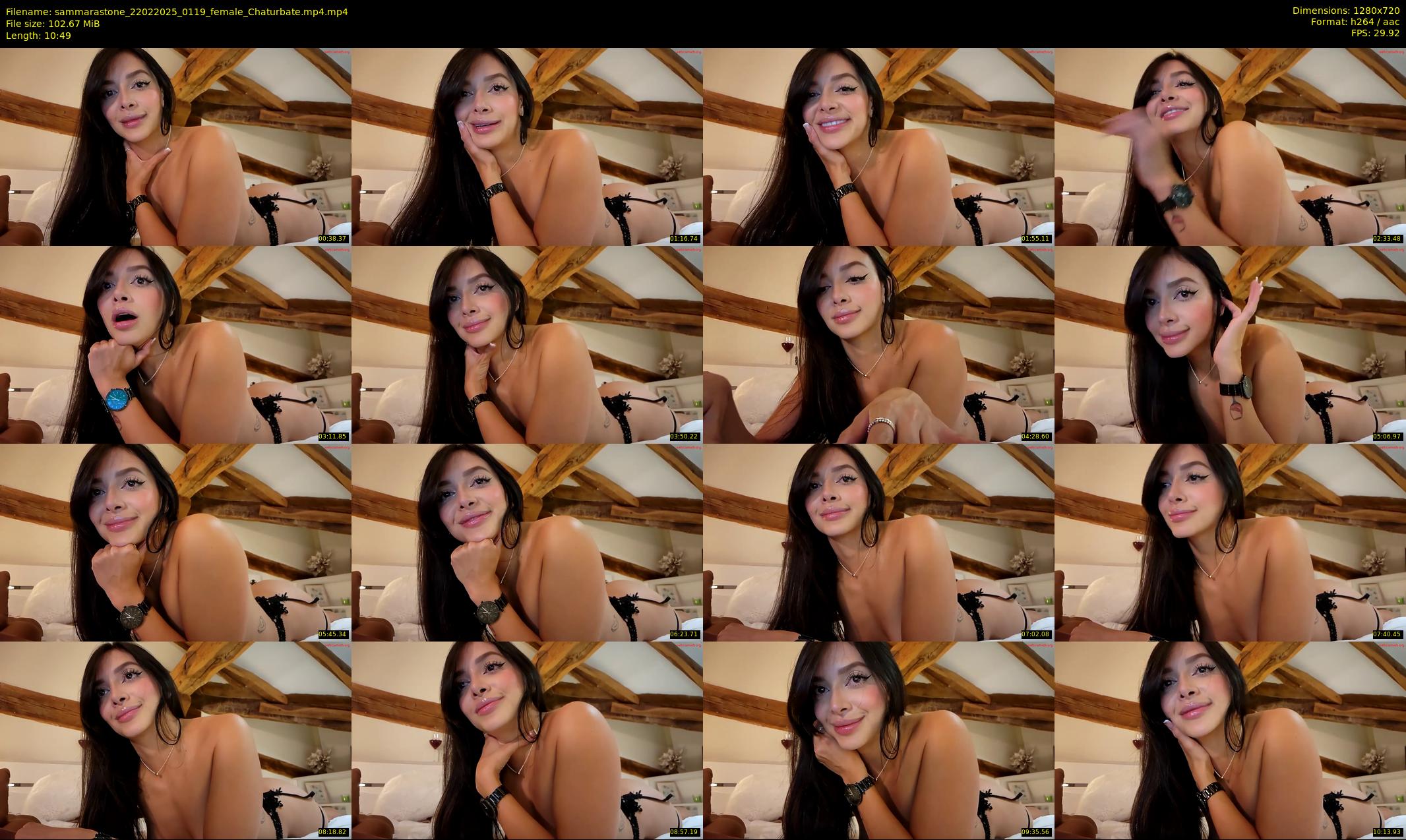 sammarastone — 11 minute Chaturbate female cam show recording, 720p, Feb 22, 2025