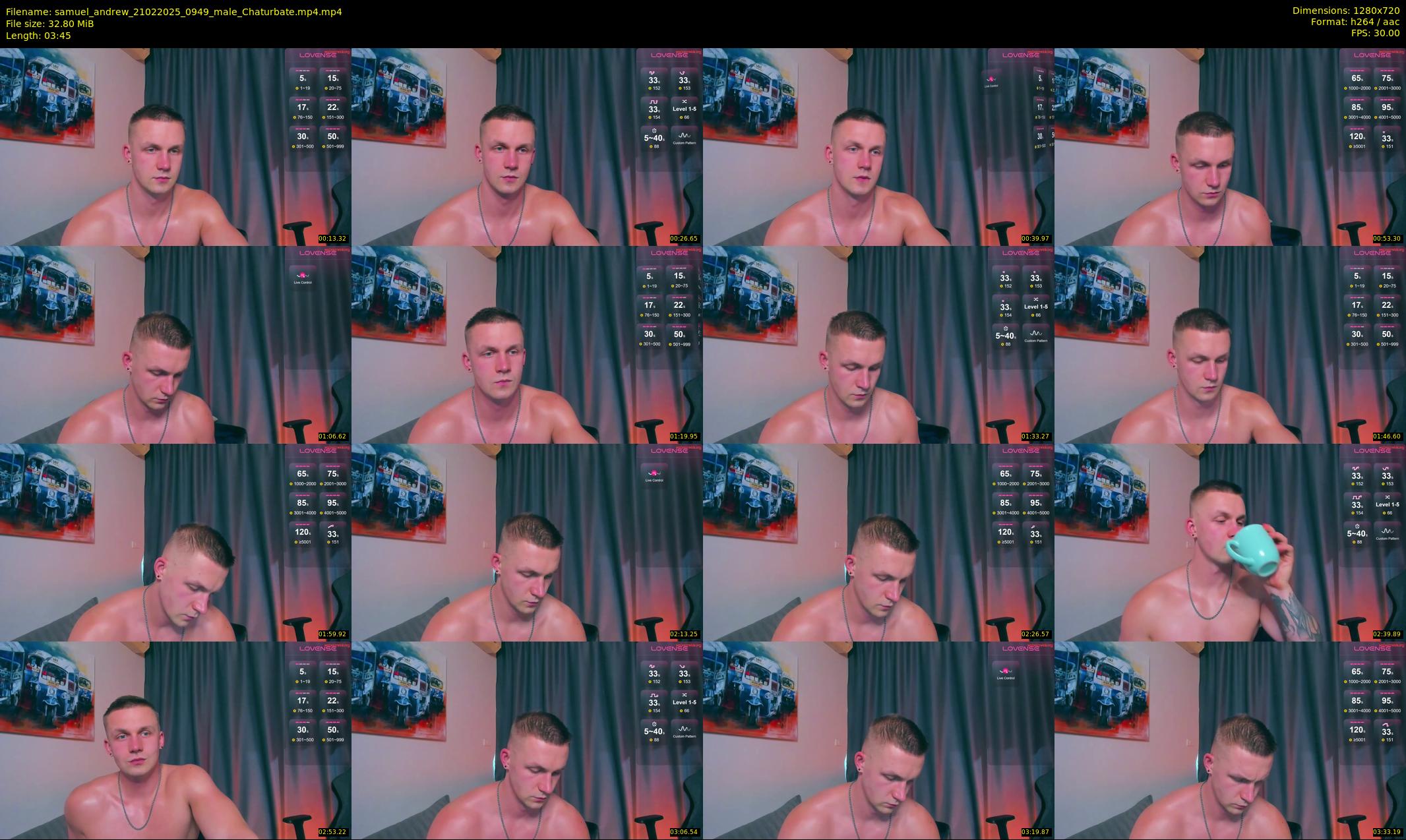 samuel_andrew — 4 minute Chaturbate male cam show recording, 720p, Feb 21, 2025