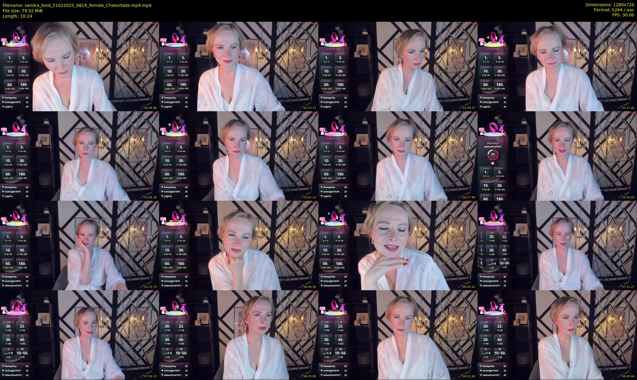 sandra_kind — 11 minute Chaturbate female cam show recording, 720p, Feb 21, 2025