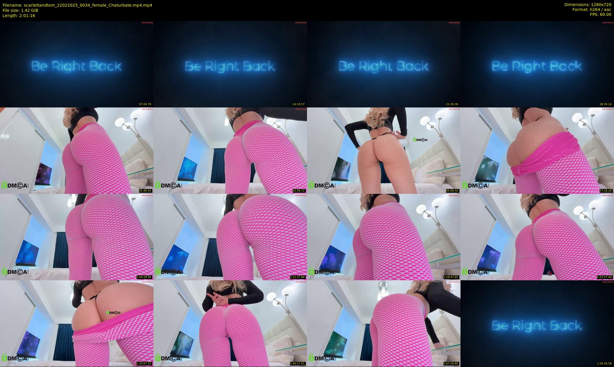scarlettandtom — 122 minute Chaturbate couple cam show recording, 720p, Feb 22, 2025