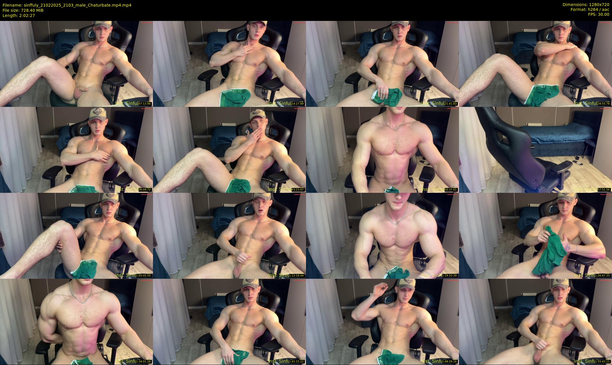 sinffuly — 123 minute Chaturbate male cam show recording, 720p, Feb 21, 2025