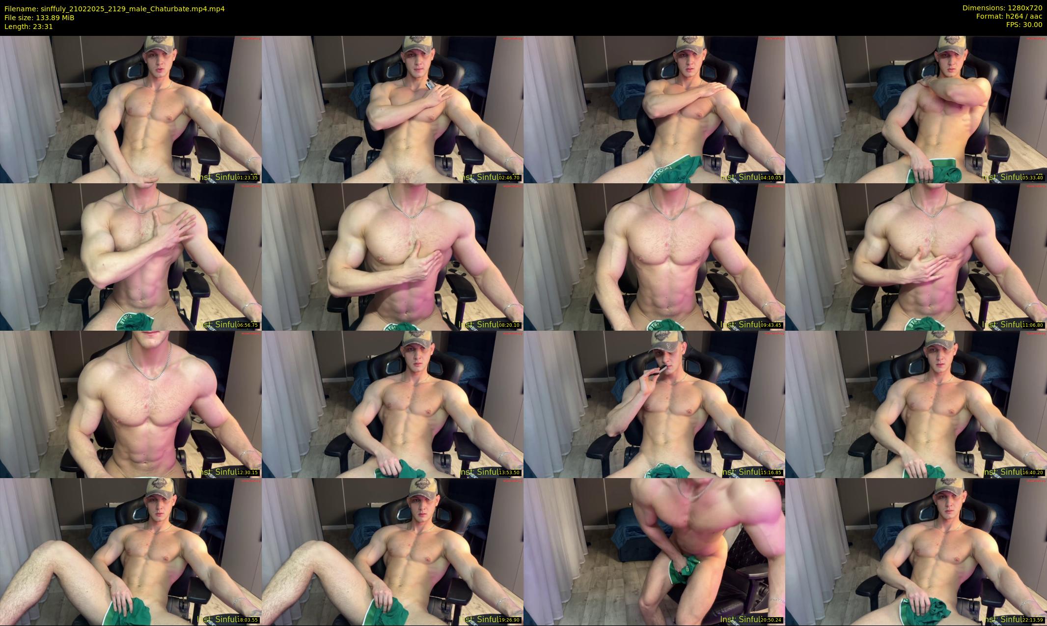 sinffuly — 24 minute Chaturbate male cam show recording, 720p, Feb 21, 2025