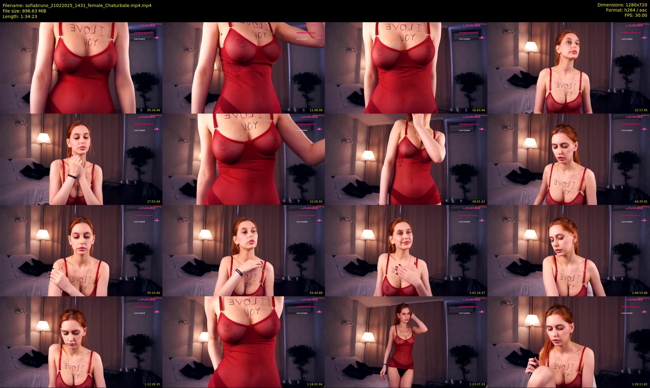 sofiabruno — 95 minute Chaturbate female cam show recording, 720p, Feb 21, 2025