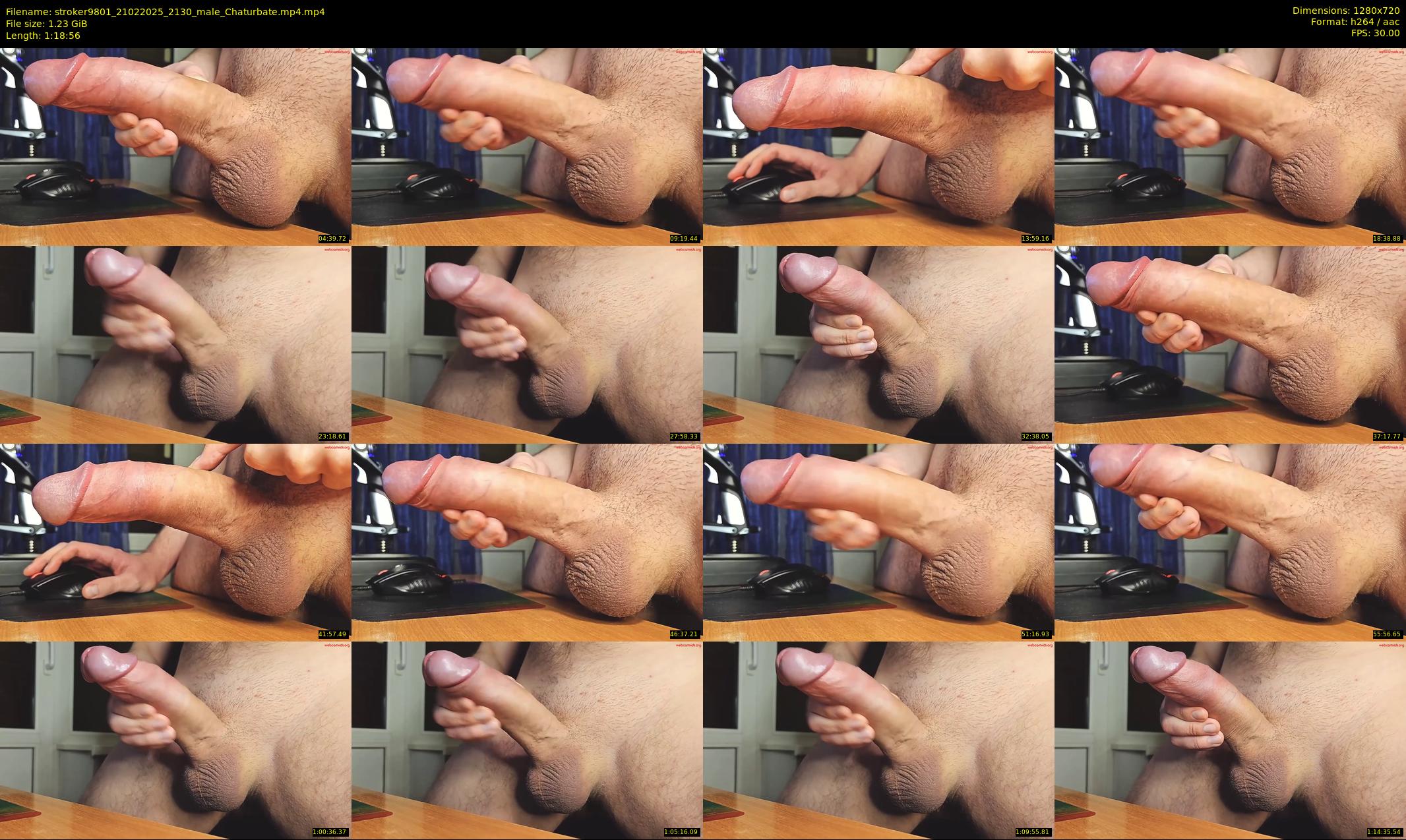 stroker9801 — 79 minute Chaturbate male cam show recording, 720p, Feb 21, 2025