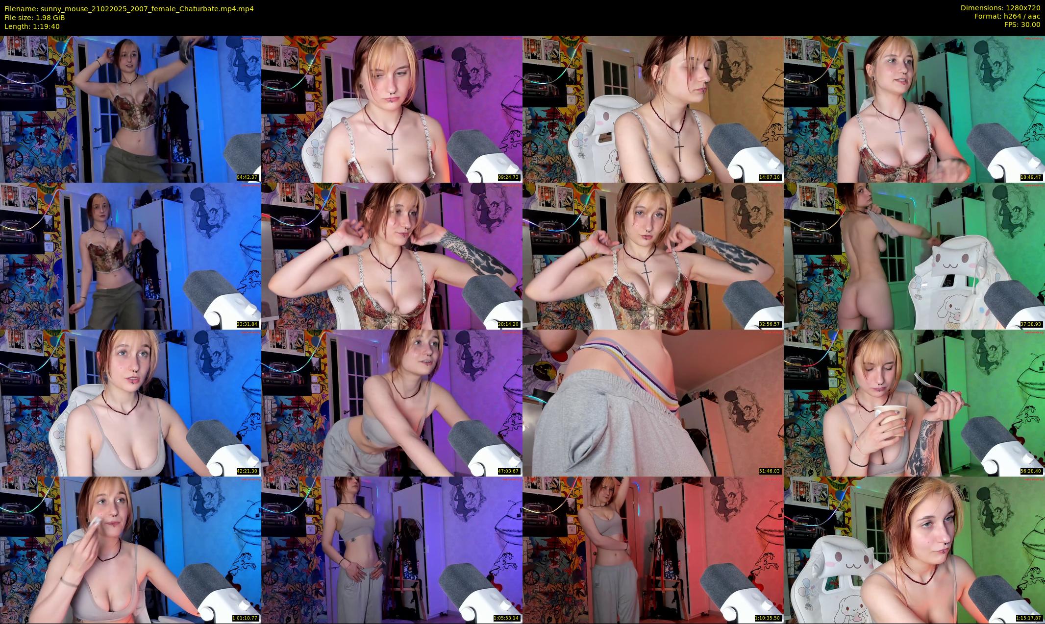 sunny_mouse — 80 minute Chaturbate female cam show recording, 720p, Feb 21, 2025