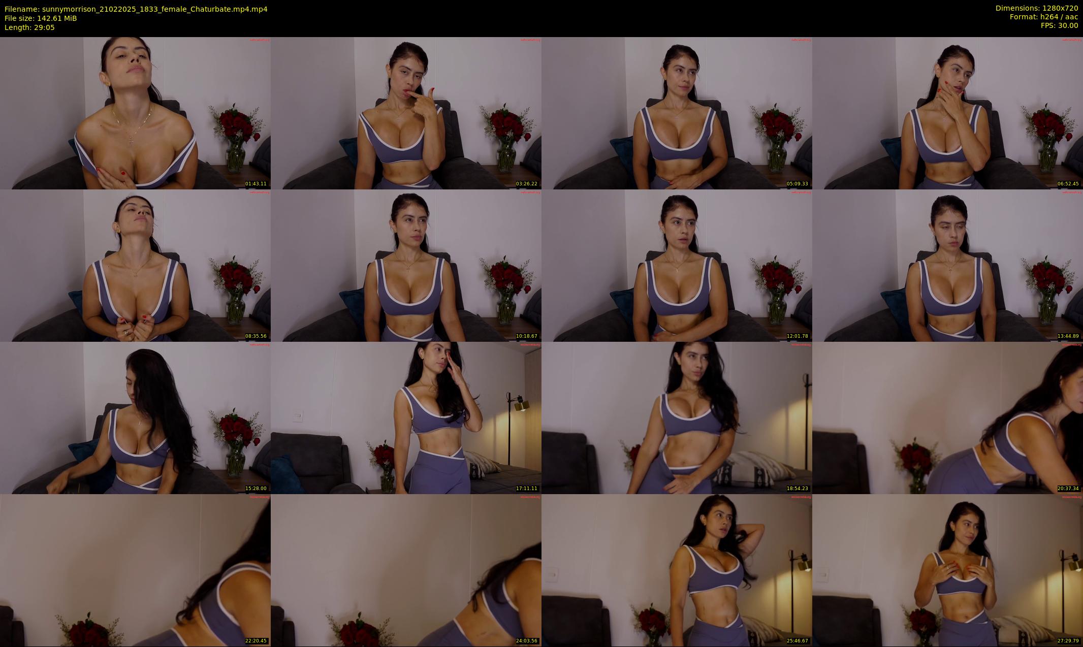 sunnymorrison — 30 minute Chaturbate female cam show recording, 720p, Feb 21, 2025
