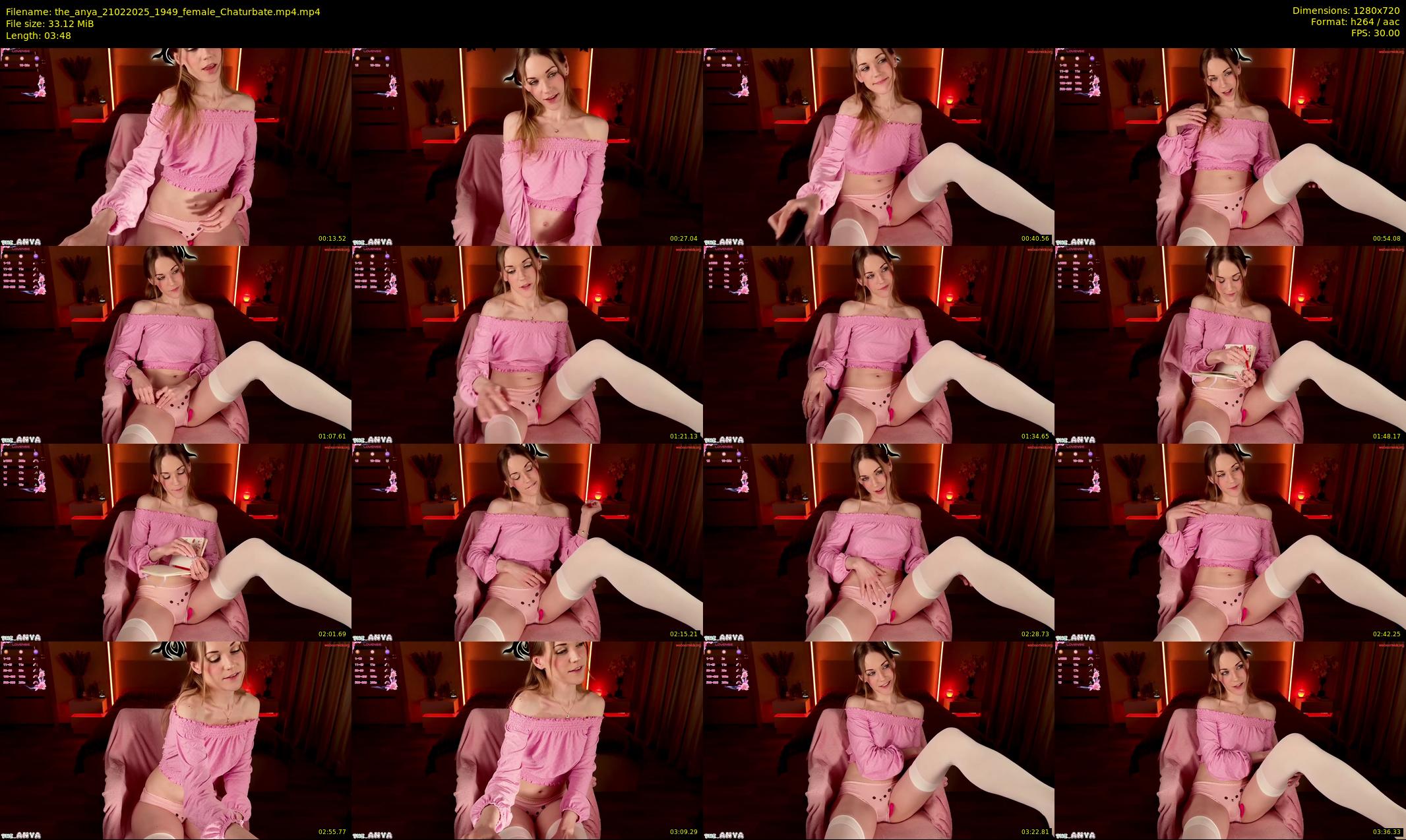 the_anya — 4 minute Chaturbate female cam show recording, 720p, Feb 21, 2025