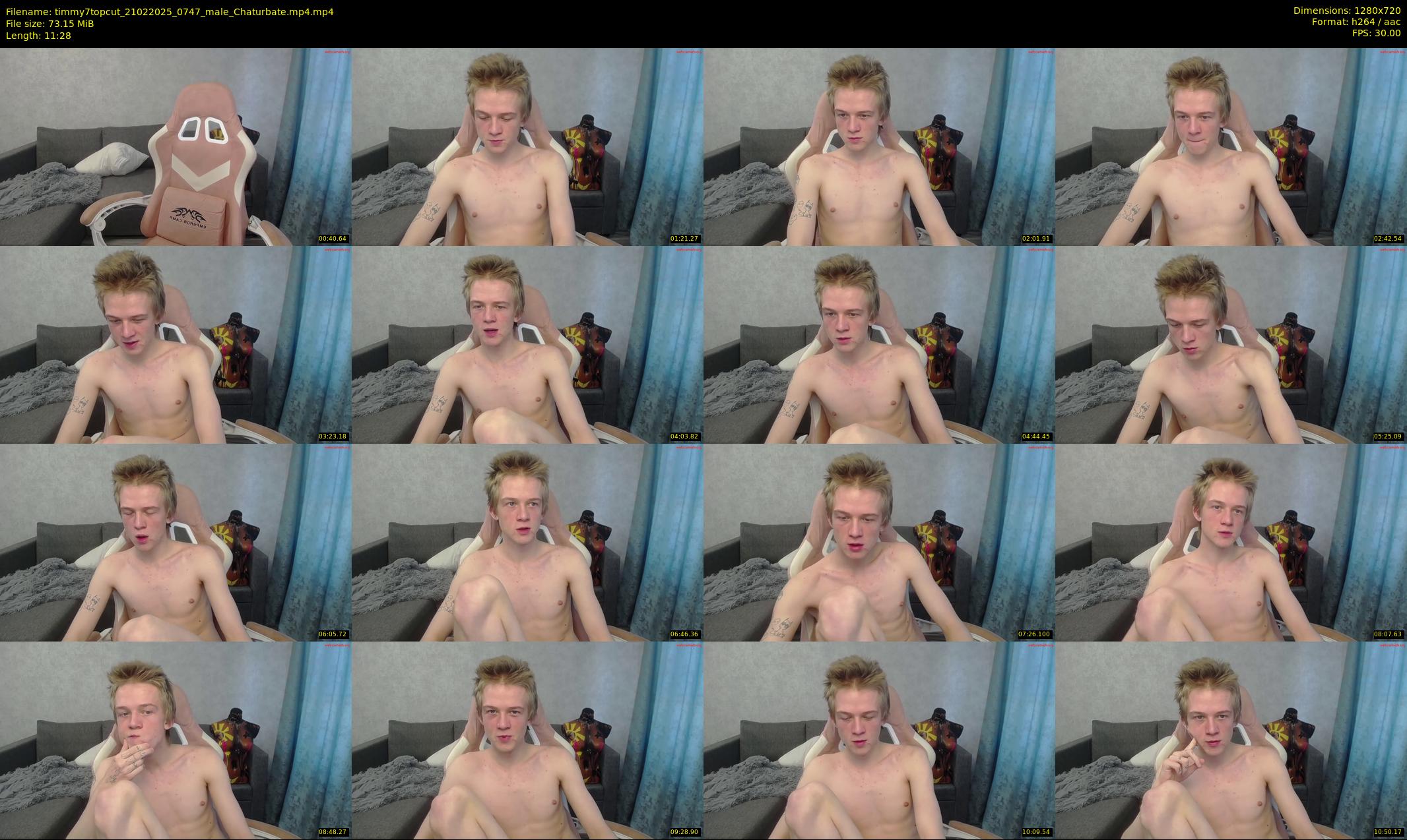 timmy7topcut — 12 minute Chaturbate male cam show recording, 720p, Feb 21, 2025