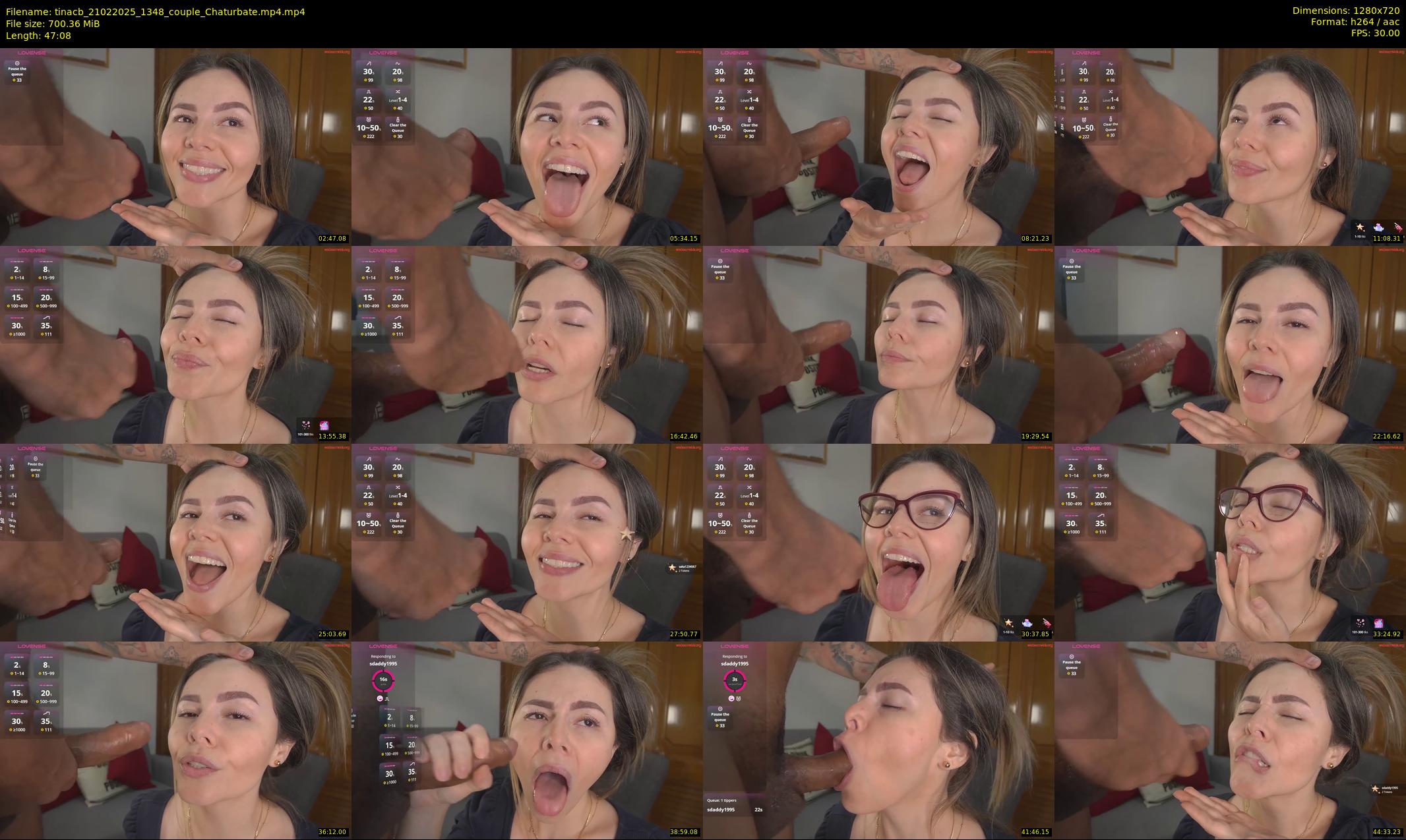 tinacb — 48 minute Chaturbate female cam show recording, 720p, Feb 21, 2025