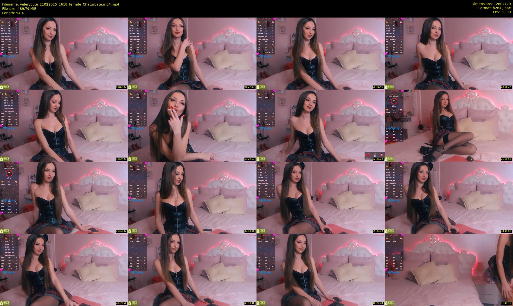 velerycute — 55 minute Chaturbate female cam show recording, 720p, Feb 21, 2025
