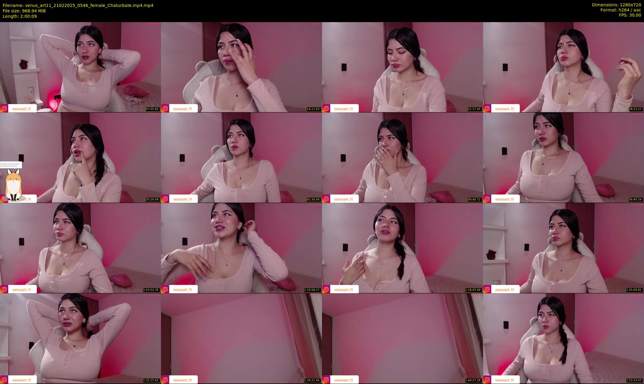 venus_art11 — 121 minute Chaturbate female cam show recording, 720p, Feb 21, 2025