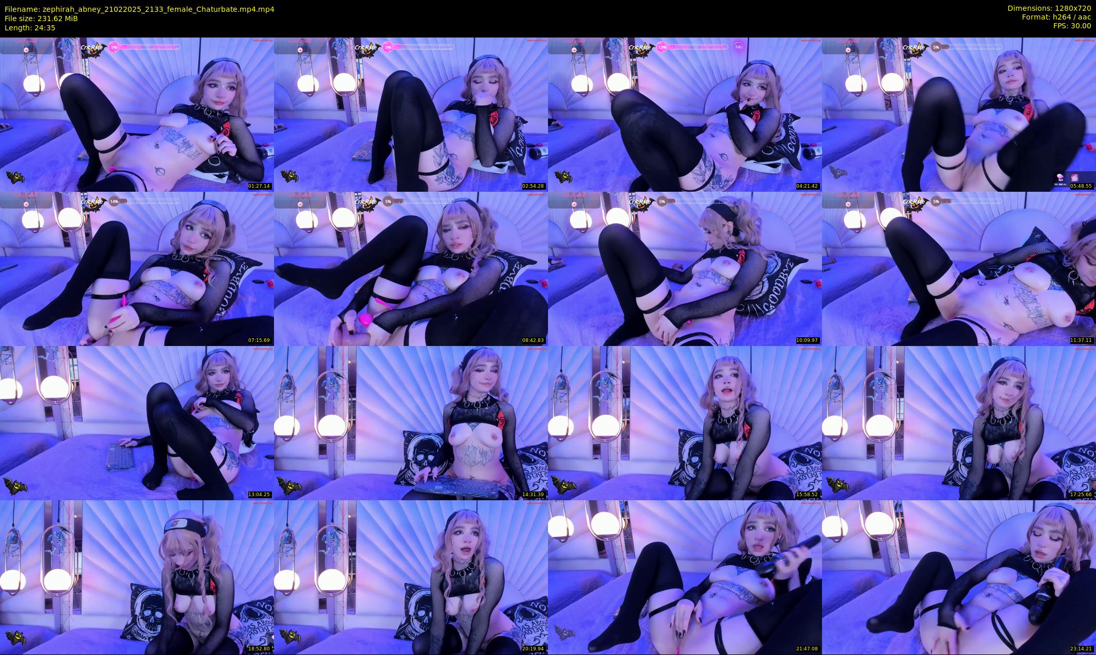 zephirah_abney — 25 minute Chaturbate female cam show recording, 720p, Feb 21, 2025
