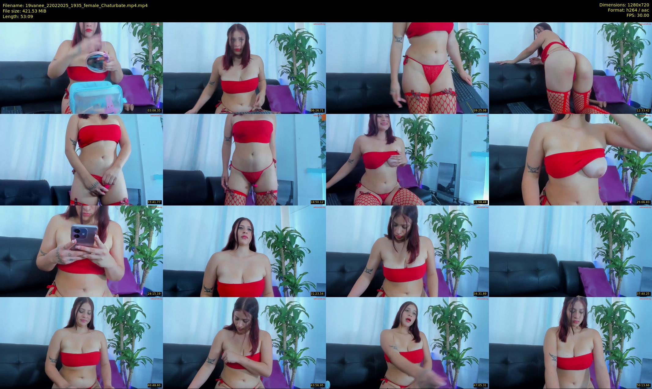 19vanee — 54 minute Chaturbate female cam show recording, 720p, Feb 22, 2025