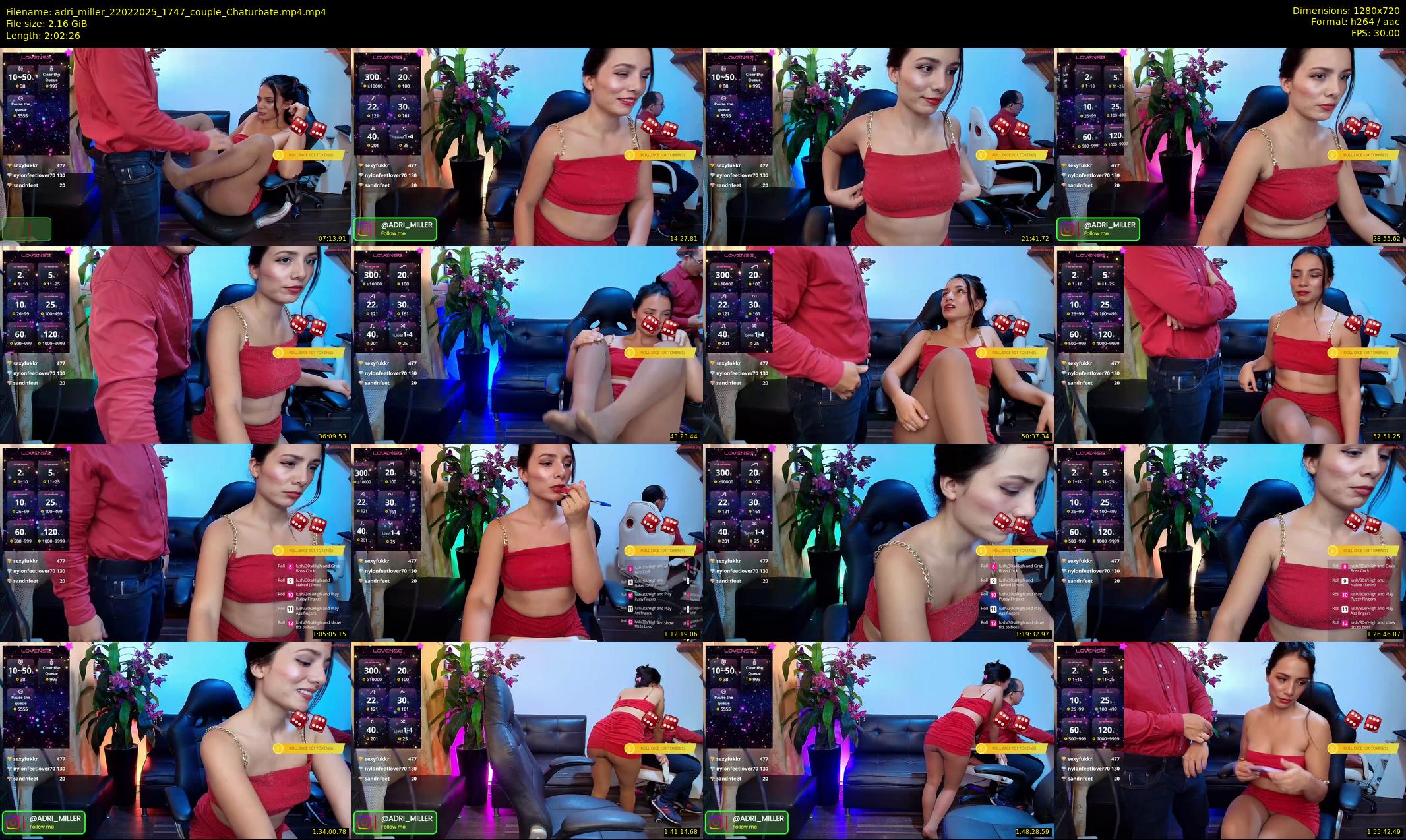 adri_miller — 123 minute Chaturbate couple cam show recording, 720p, Feb 22, 2025
