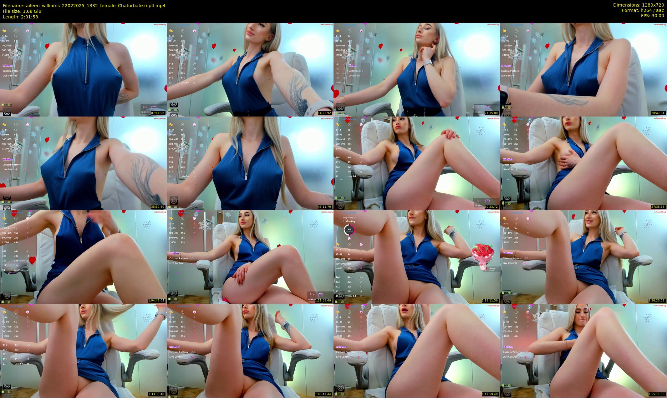 aileen_williams — 122 minute Chaturbate female cam show recording, 720p, Feb 22, 2025