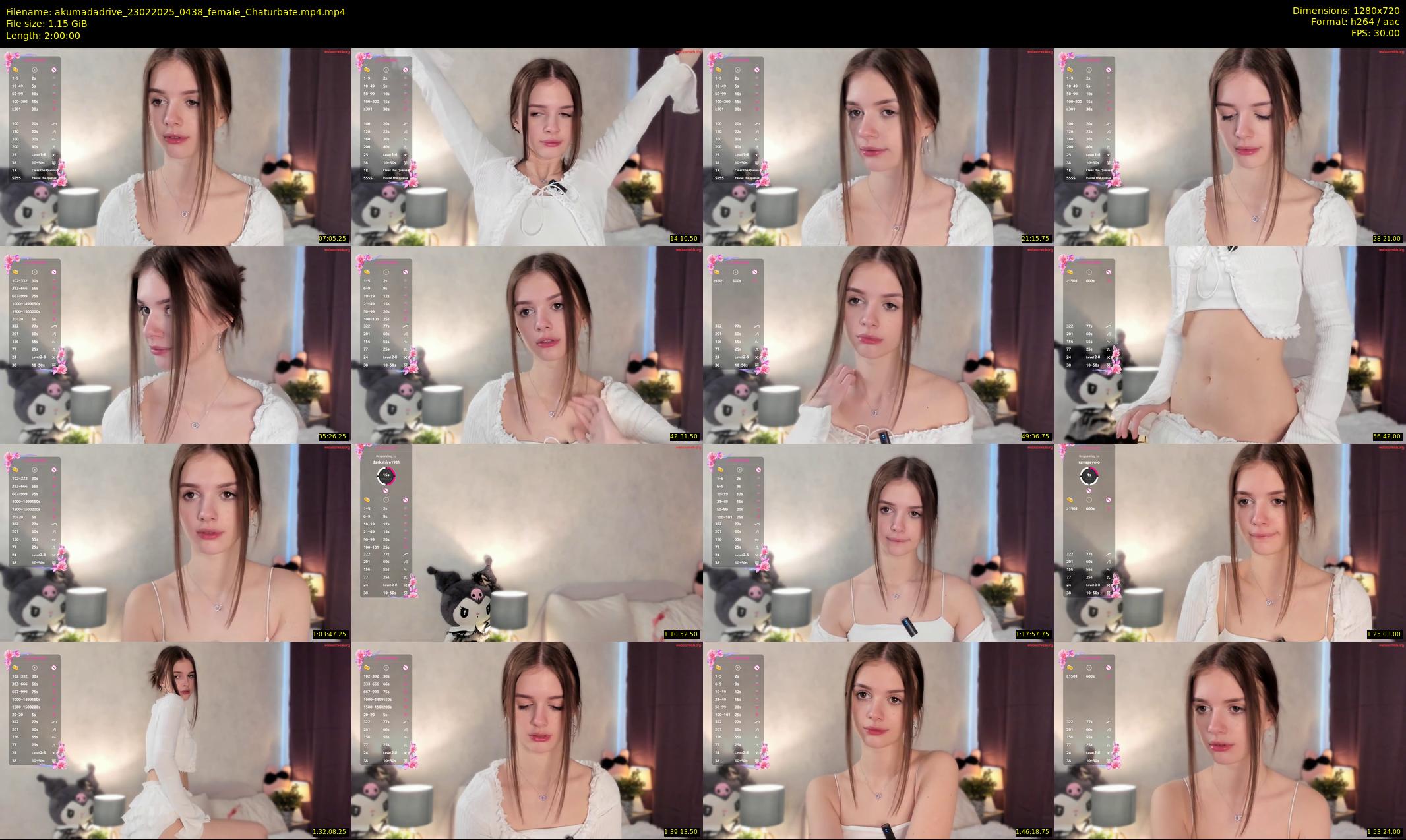 akumadadrive — 120 minute Chaturbate female cam show recording, 720p, Feb 23, 2025