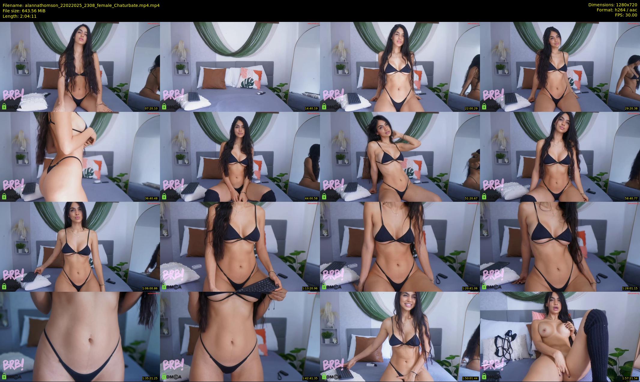 alannathomson — 125 minute Chaturbate female cam show recording, 720p, Feb 22, 2025