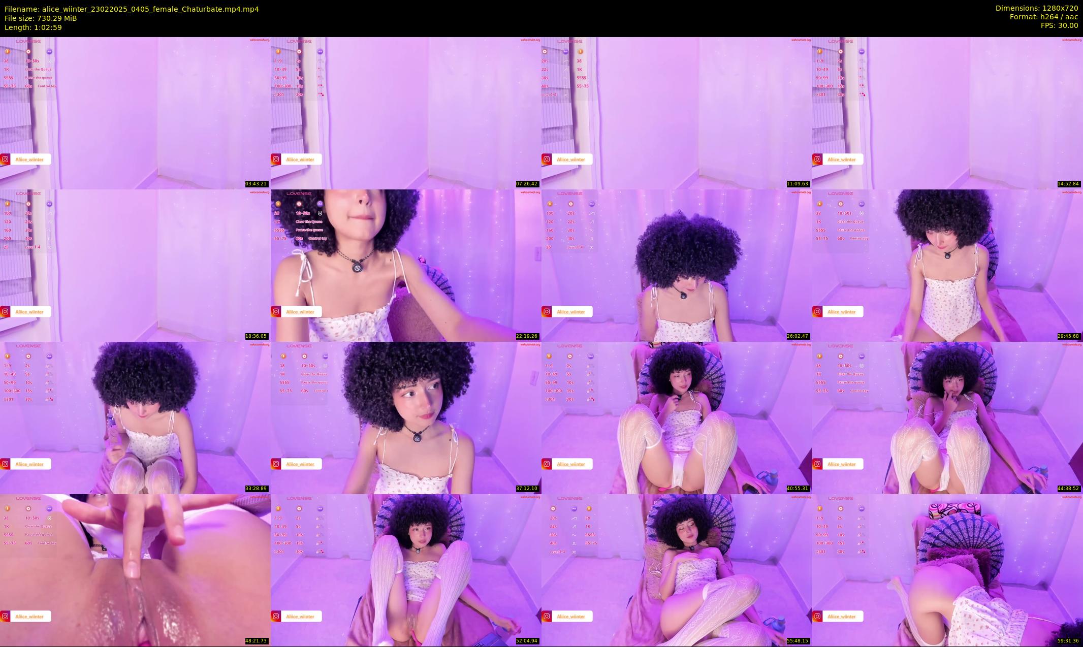 alice_wiinter — 63 minute Chaturbate female cam show recording, 720p, Feb 23, 2025