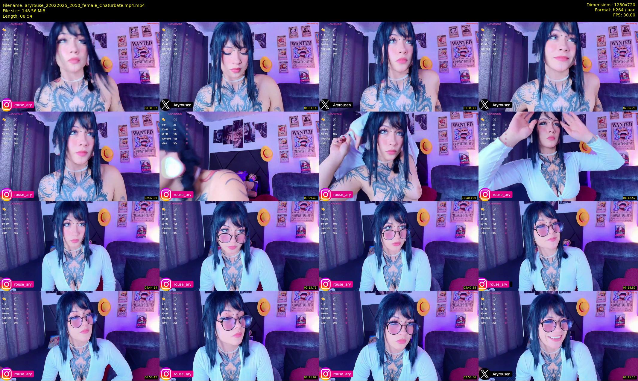aryrouse — 9 minute Chaturbate female cam show recording, 720p, Feb 22, 2025