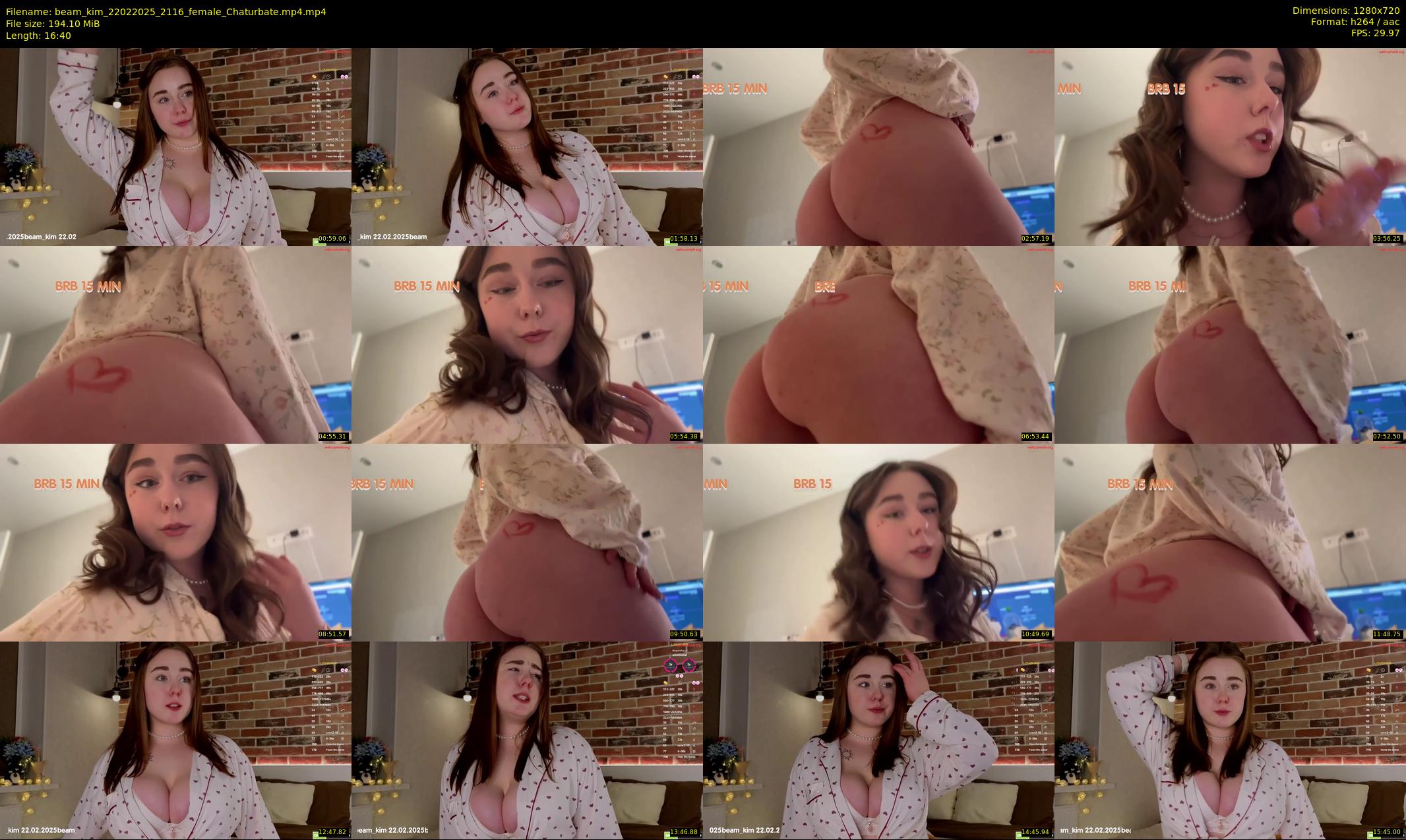 beam_kim — 17 minute Chaturbate female cam show recording, 720p, Feb 22, 2025